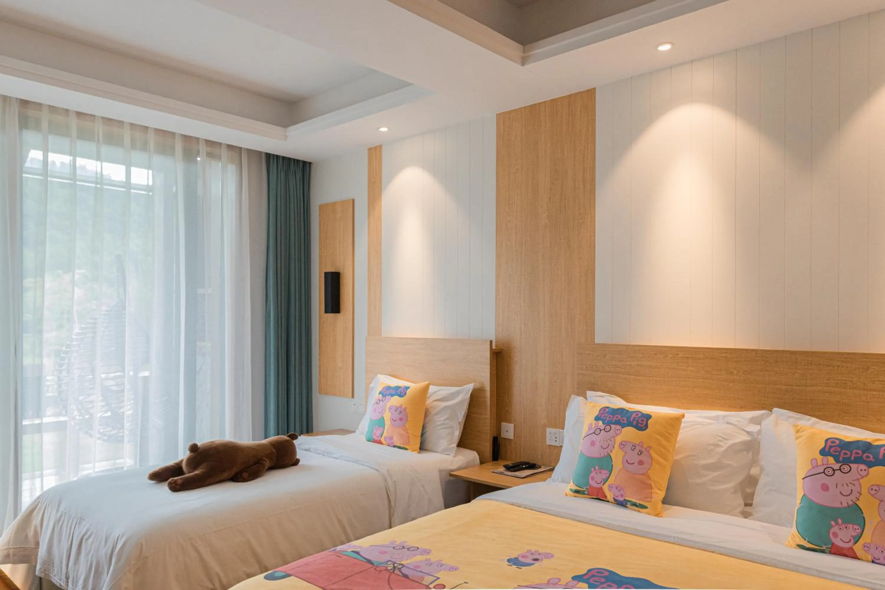 Bed in Nian hotel & resorts