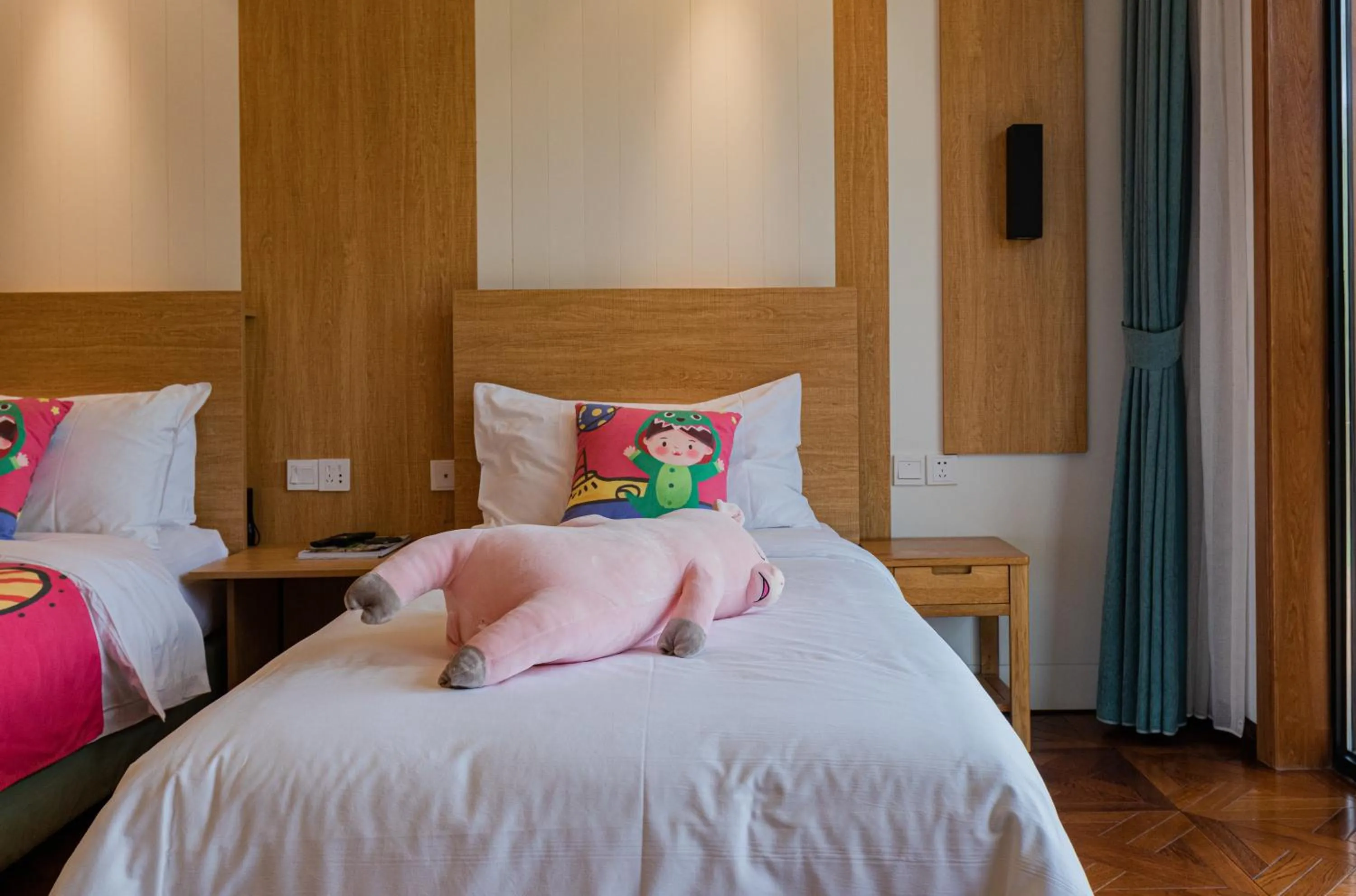 Bed in Nian hotel & resorts