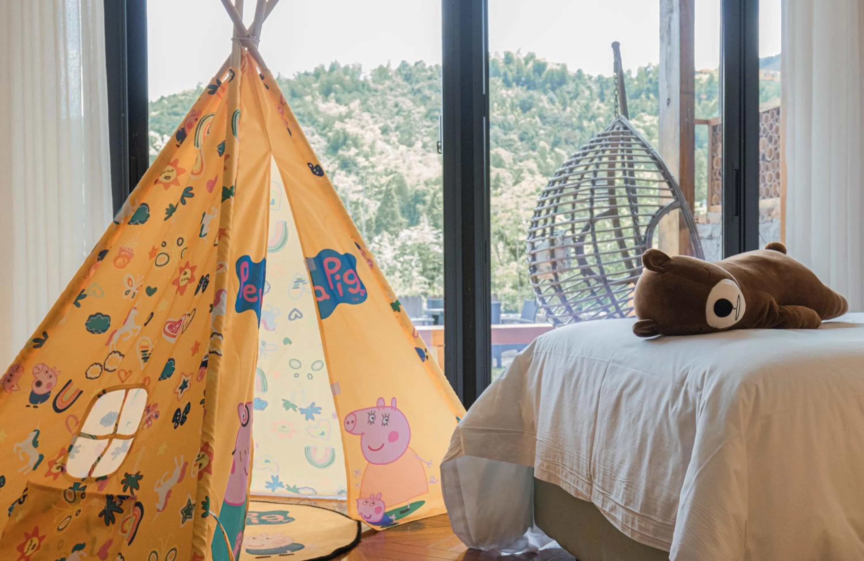 Bed in Nian hotel & resorts