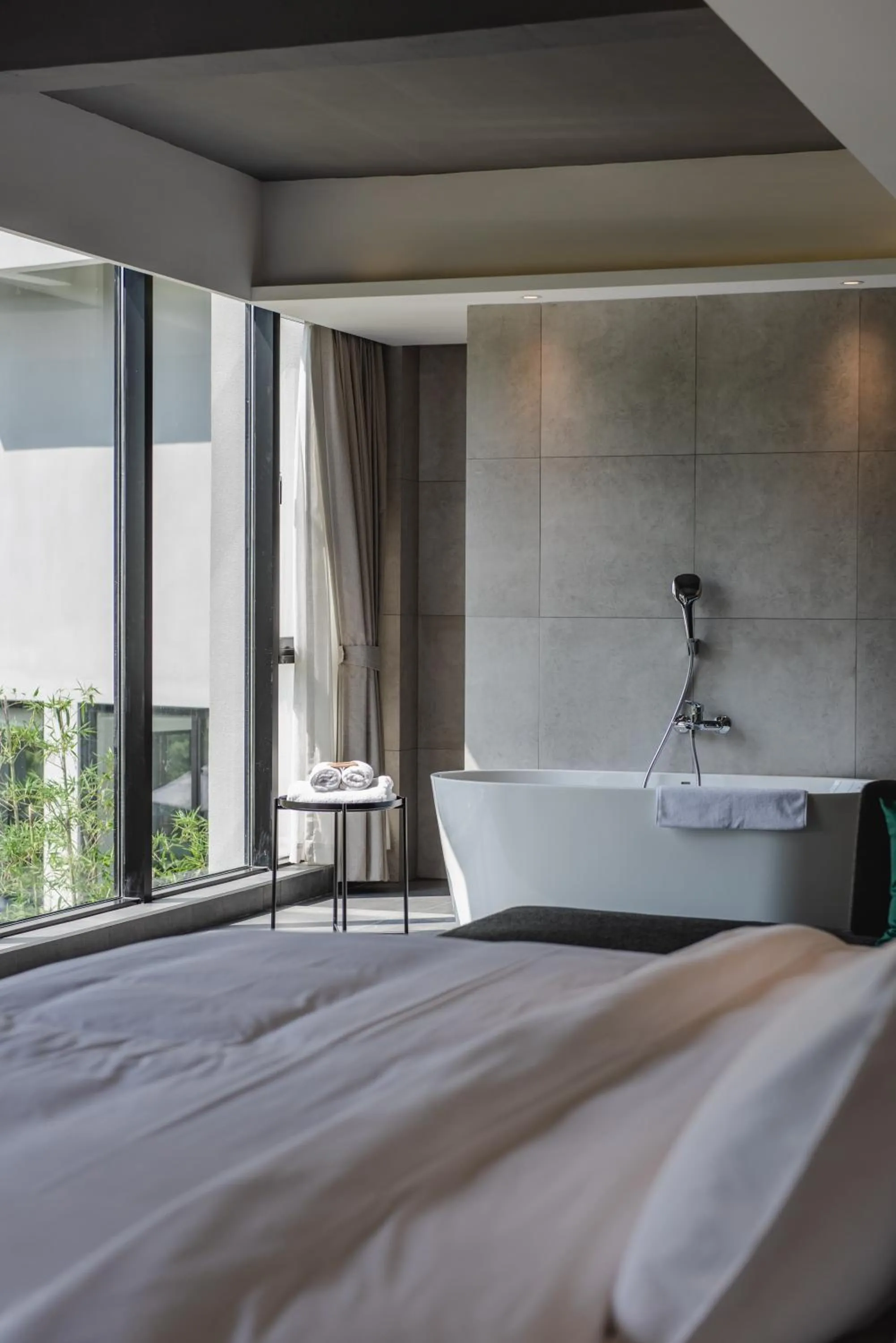 Bed in Nian hotel & resorts