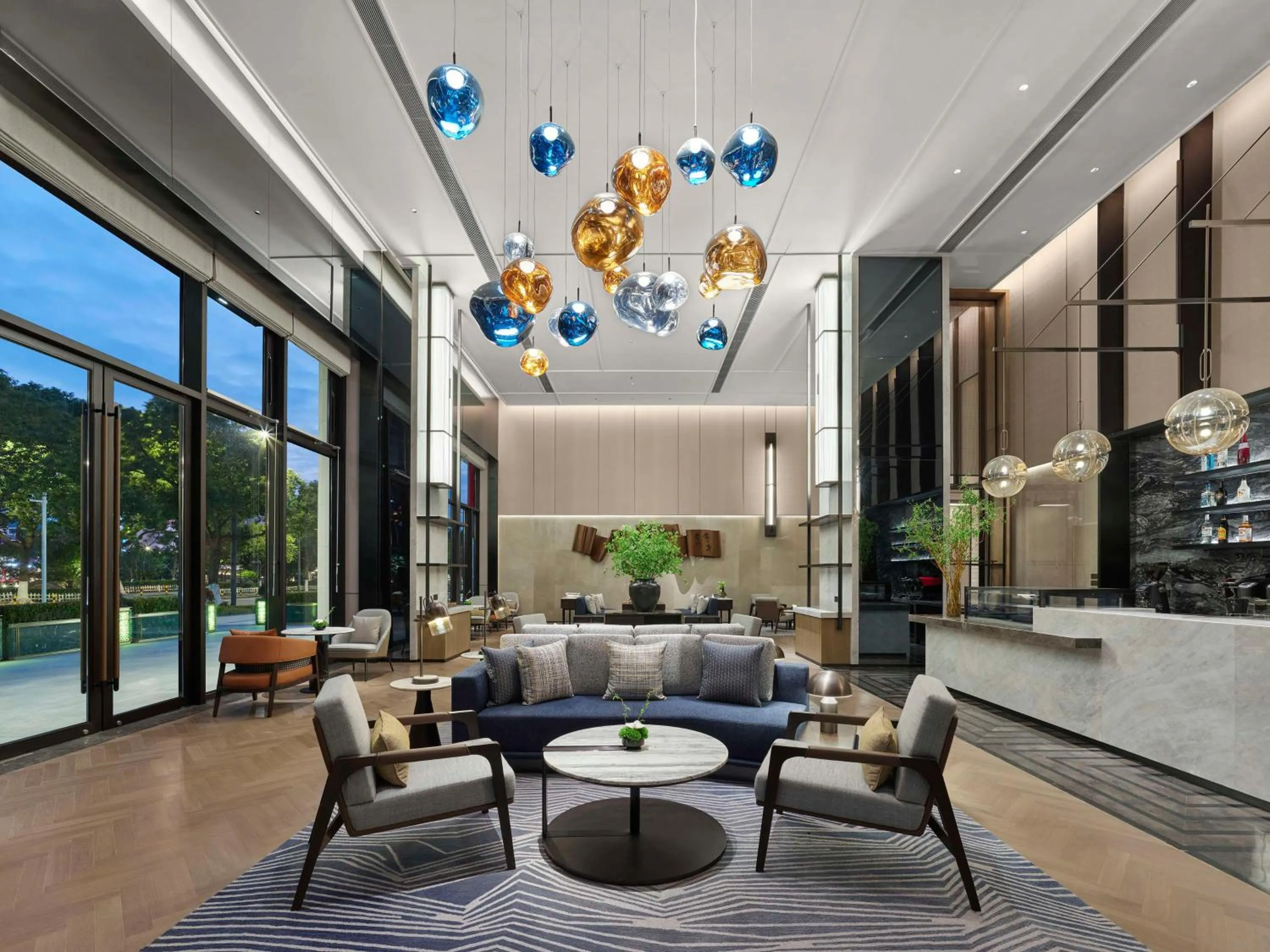 Lounge or bar in Hilton Yuyao