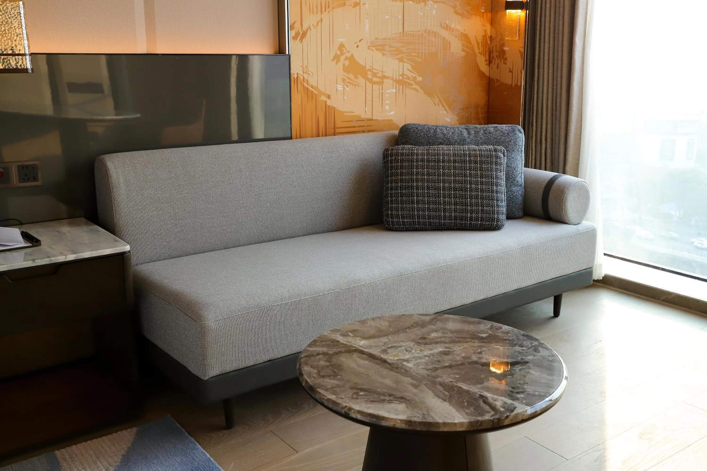 Seating area in Hilton Yuyao