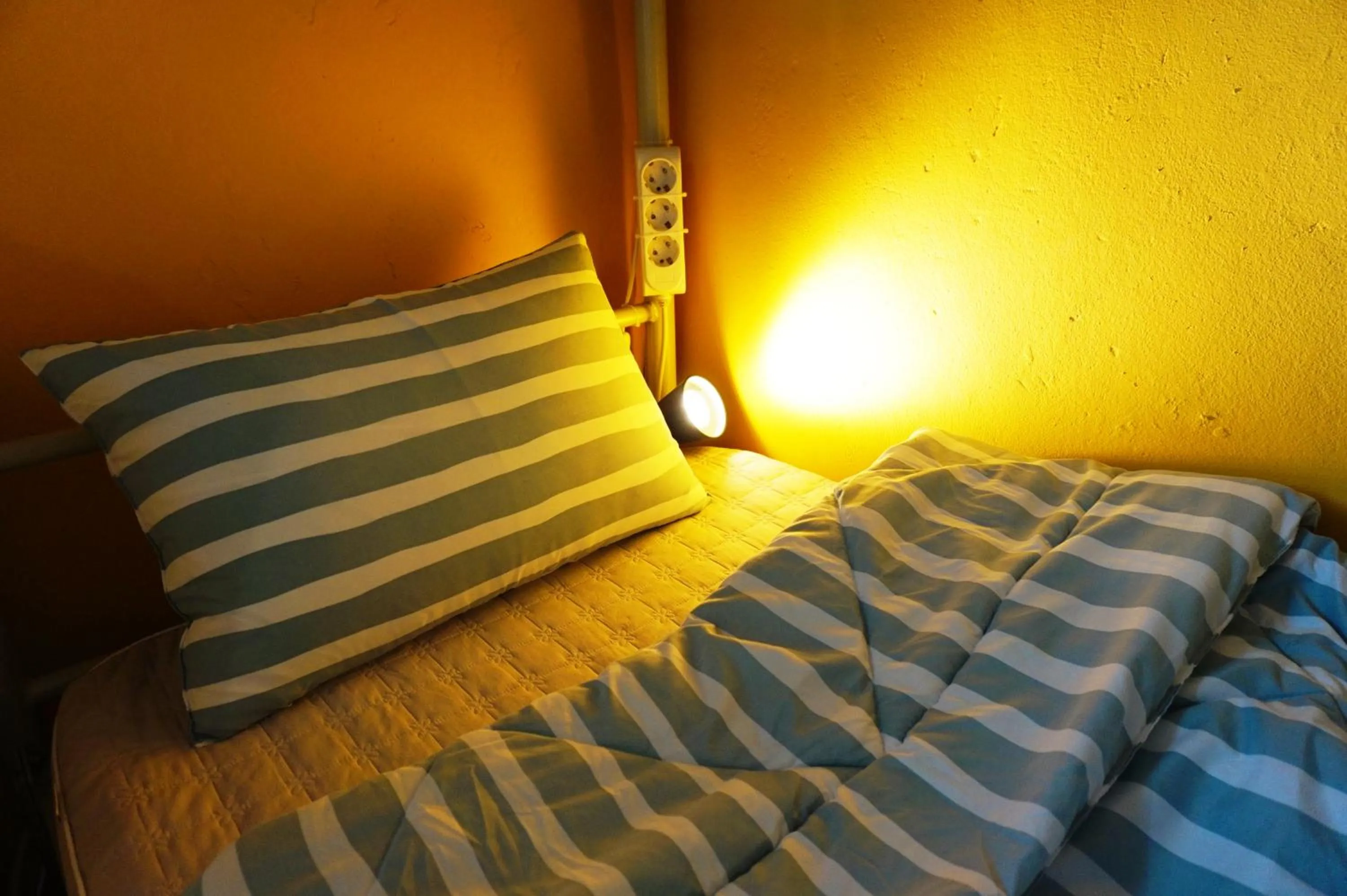 Decorative detail, Bed in The One Hostel Hongdae in Seoul - Foreigner Only