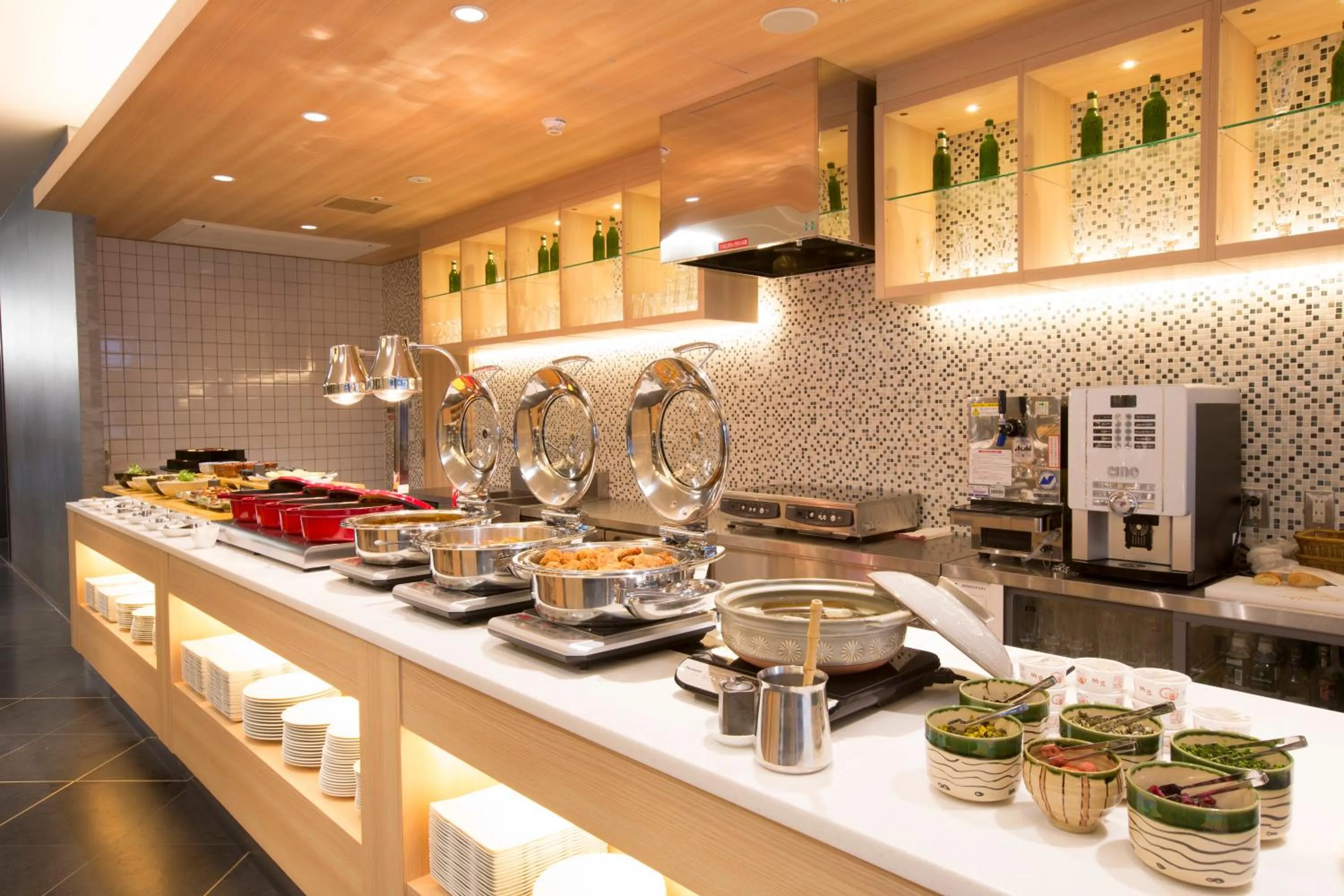 Buffet breakfast in Urban Hotel Kyoto Nijo Premium