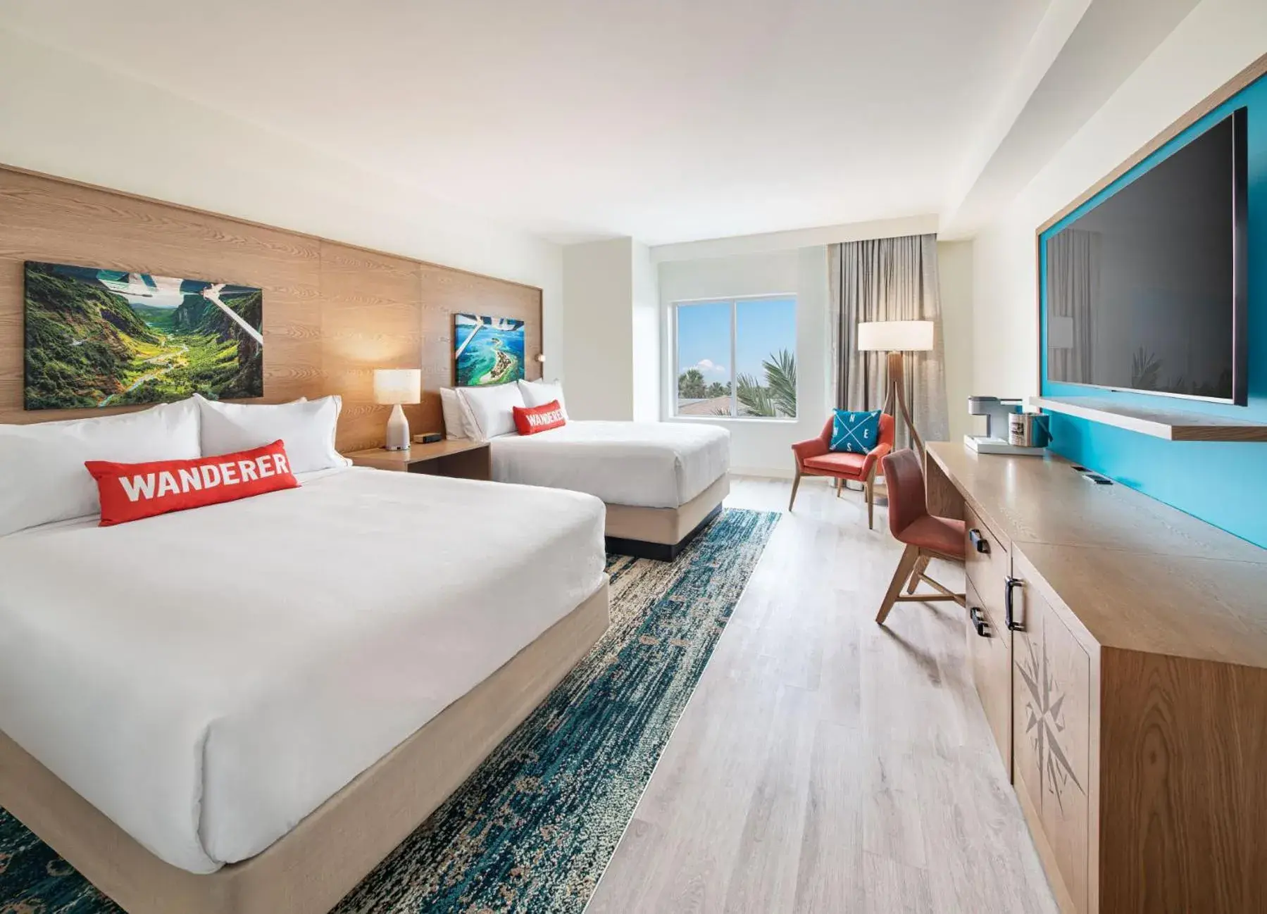 Deluxe Queen Room with Two Queen Beds in Compass by Margaritaville Flagler Beach Deluxe Queen Room with Two Queen Beds in Compass by Margaritaville Flagler Beach