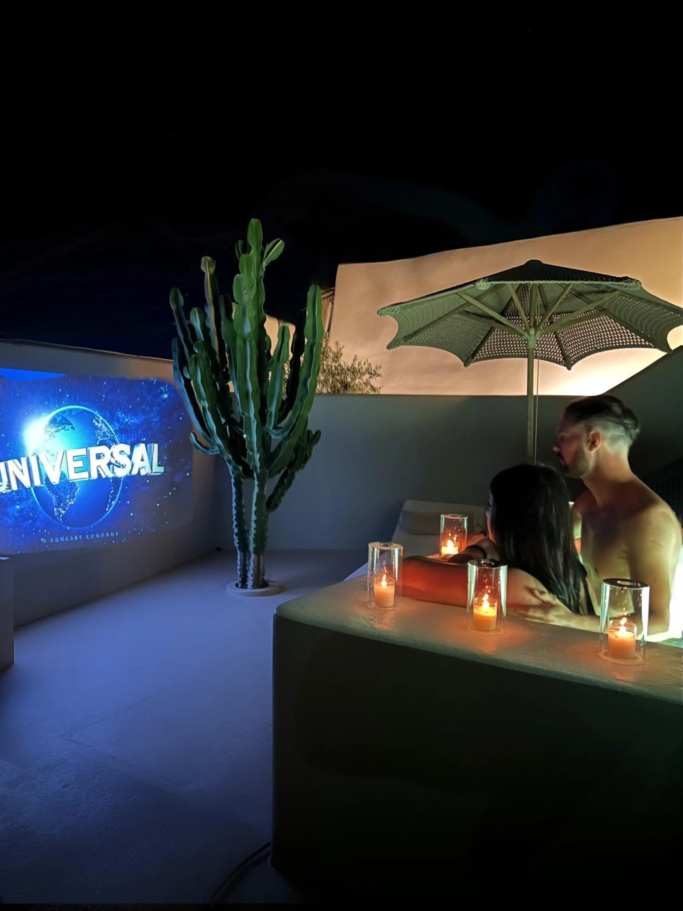 Patio in Luna Santorini Suites