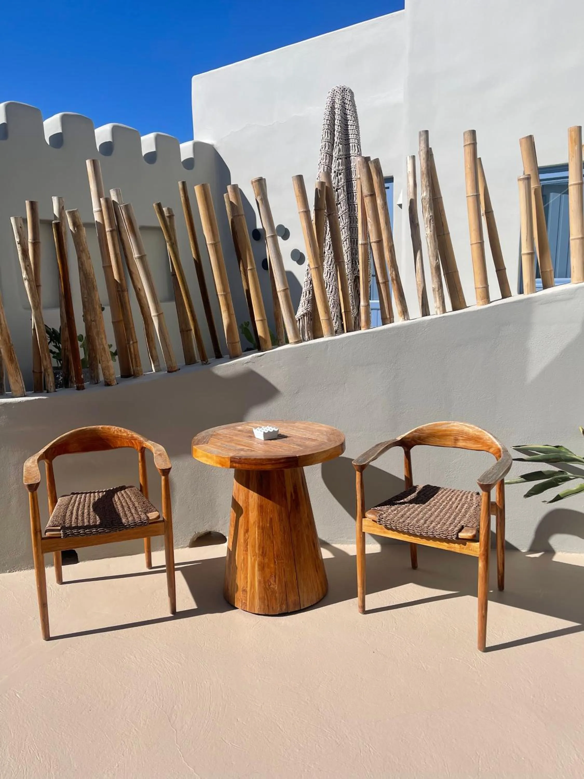Patio in Luna Santorini Suites