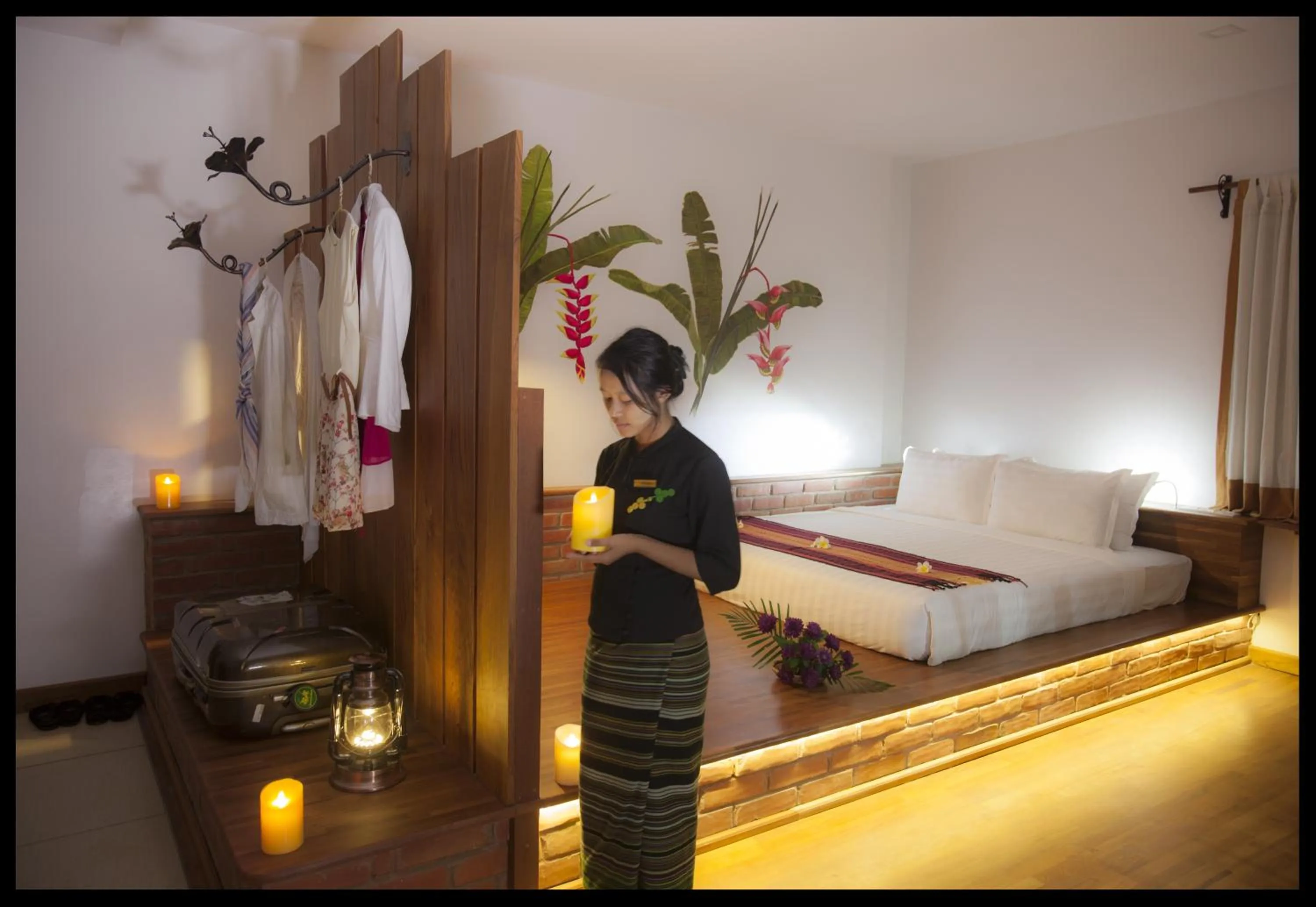 Staff, Bed in Thanakha Inle Hotel