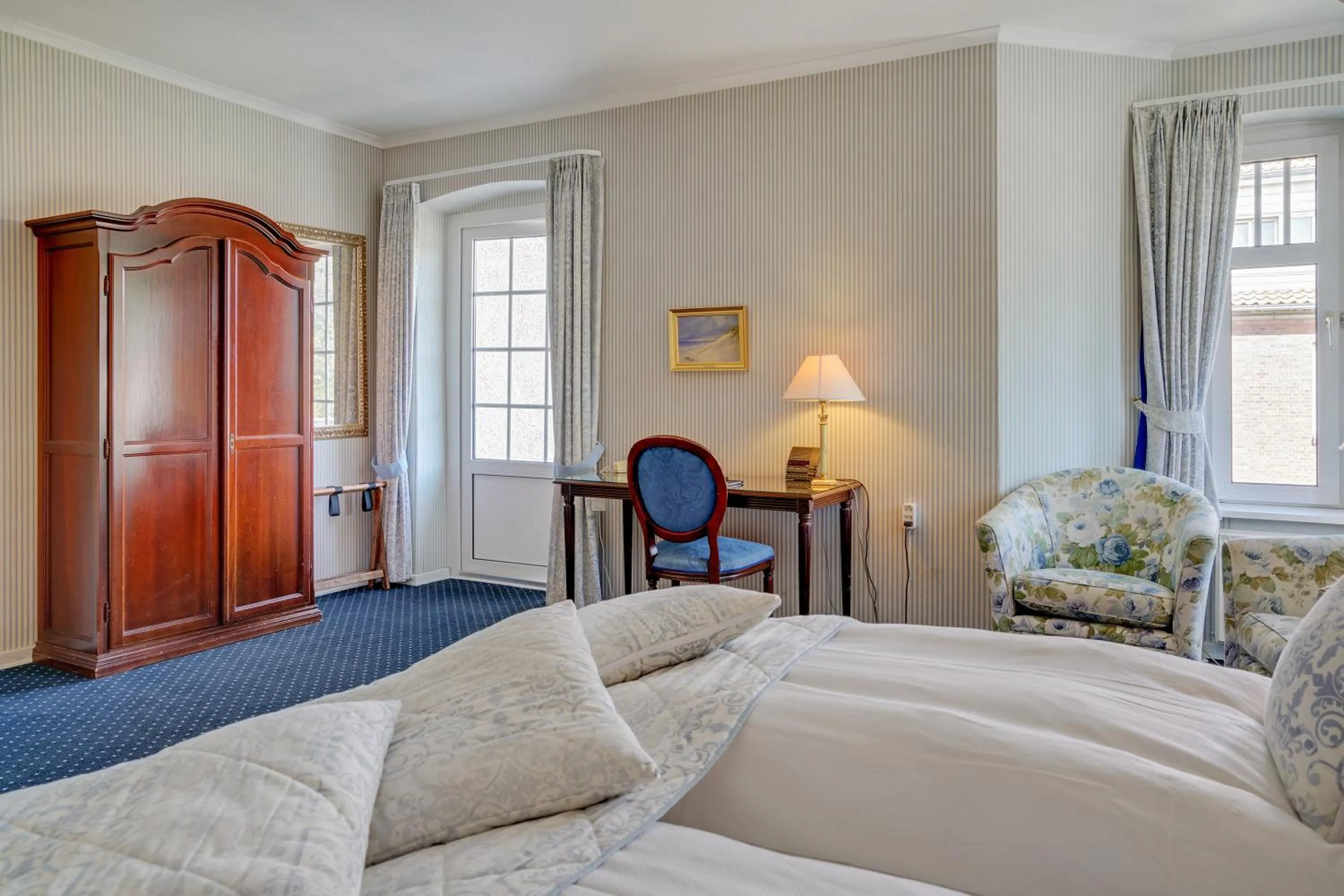 Bed in Hotel Sønderborg Garni