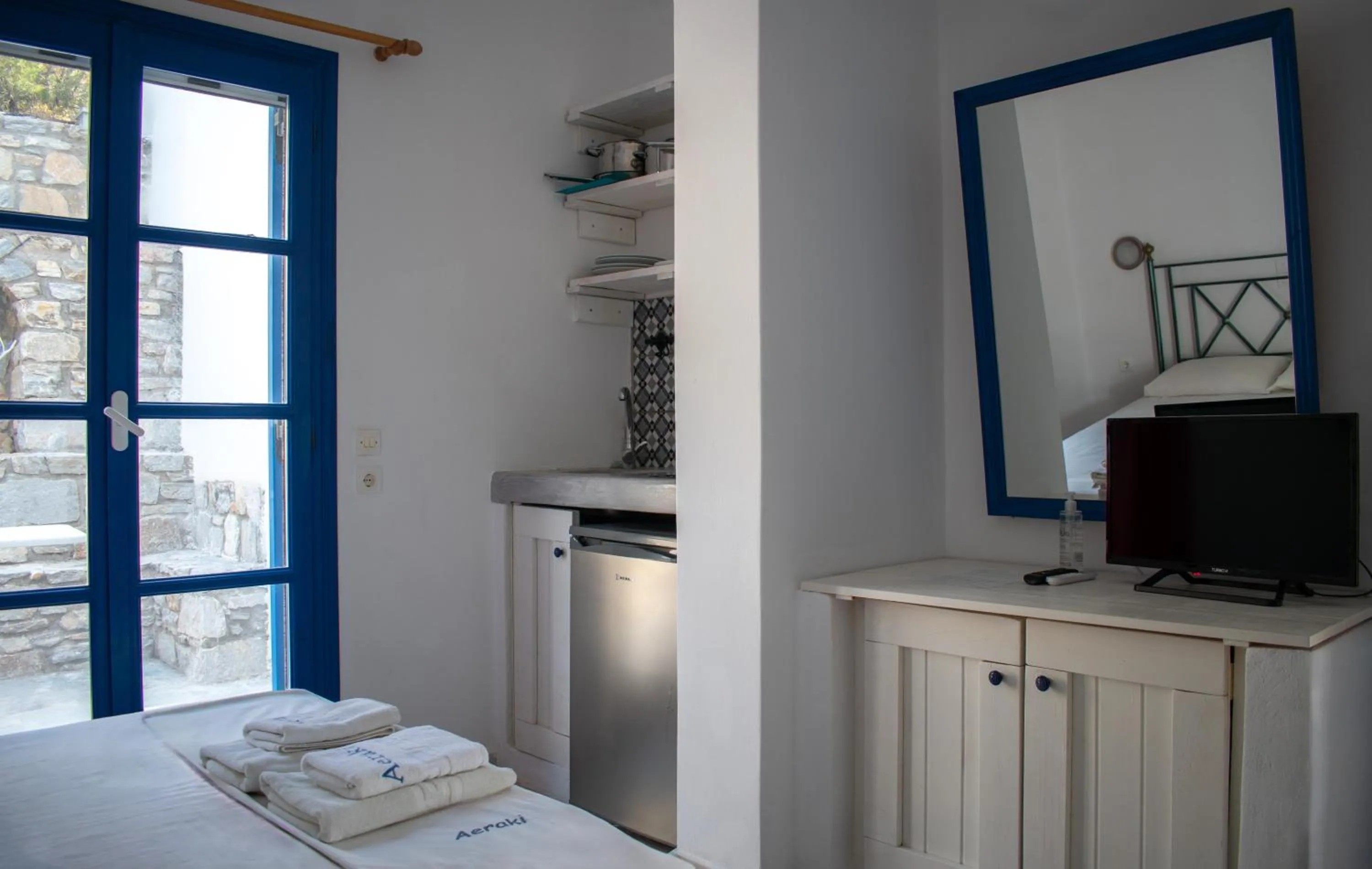 Bed in Aeraki Studios