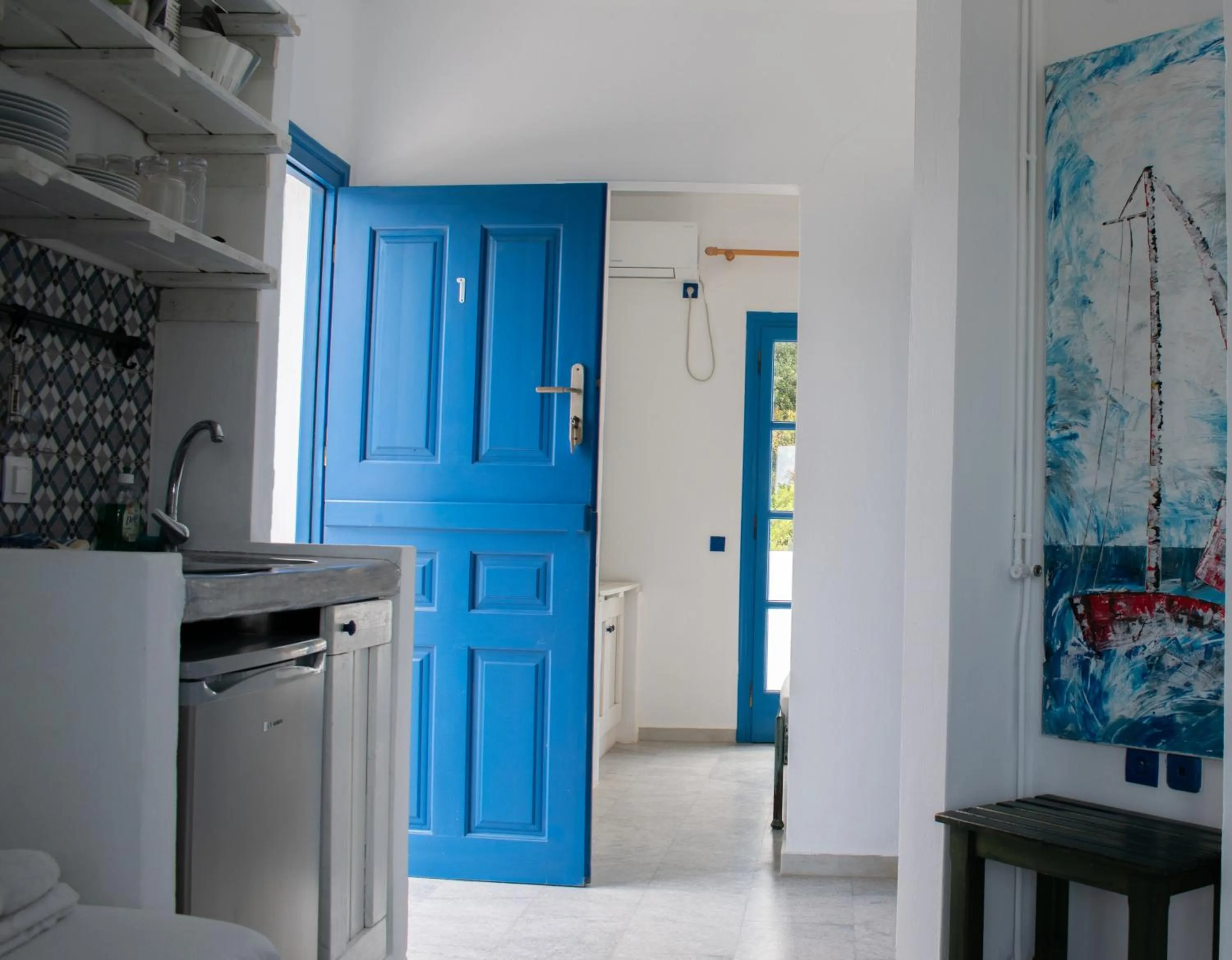 Kitchen or kitchenette in Aeraki Studios