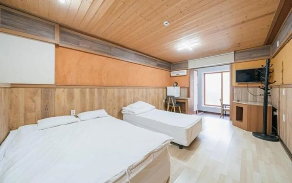 Bed in Jeju Joy Hill Pension