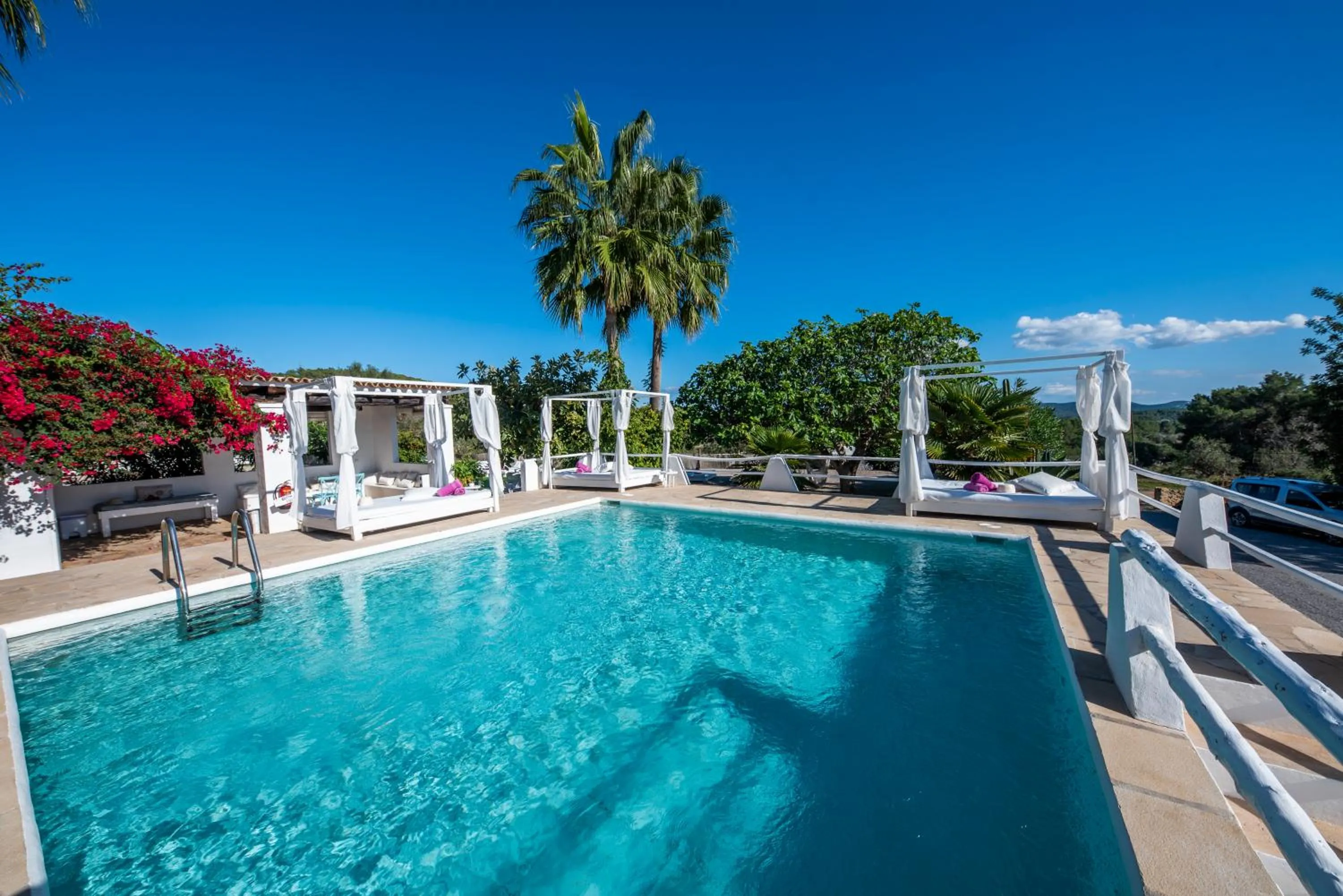 Pool view in Agroturismo Can Cosmi Prats