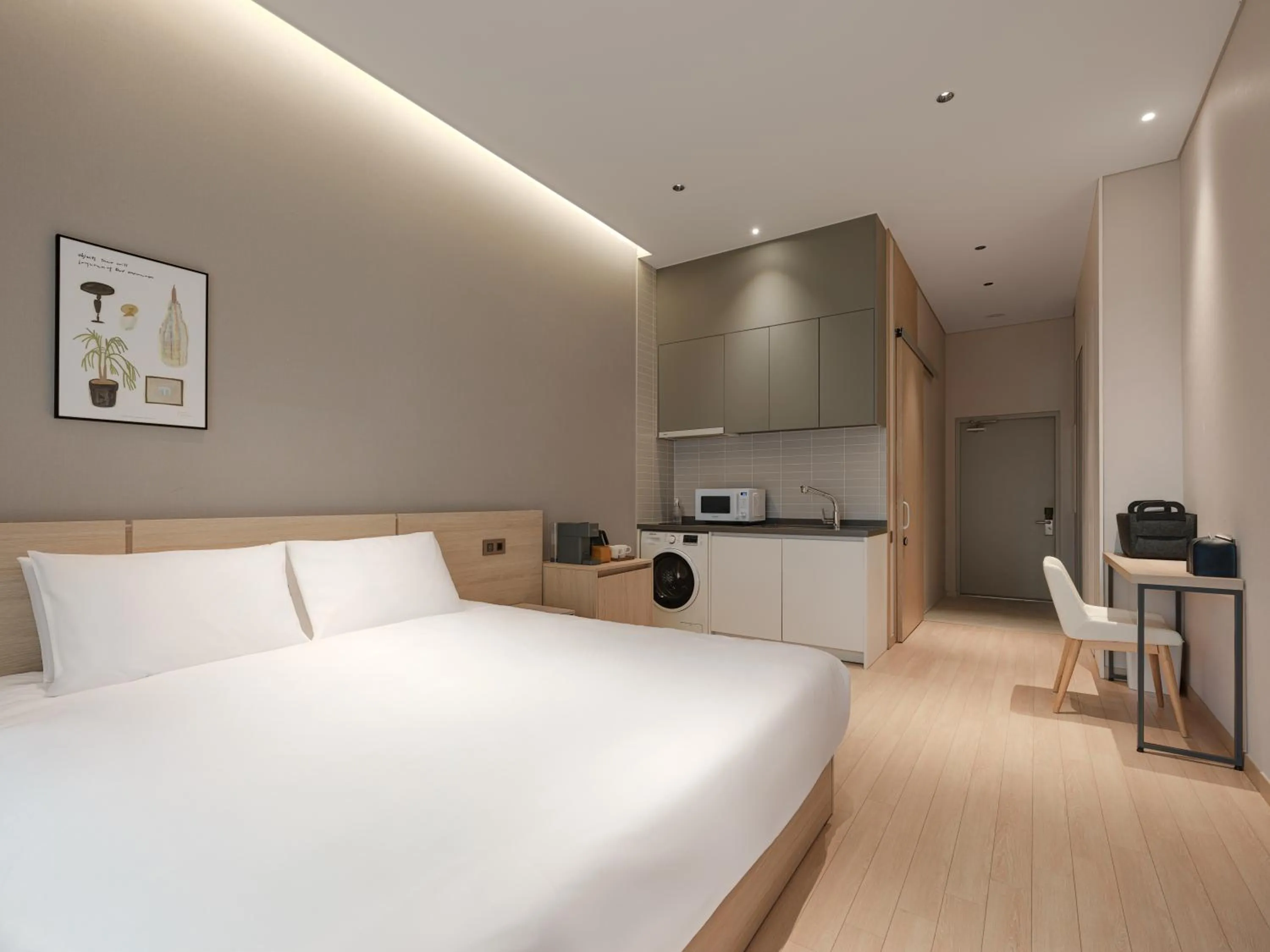 Bed in Le Collective Sokcho Central