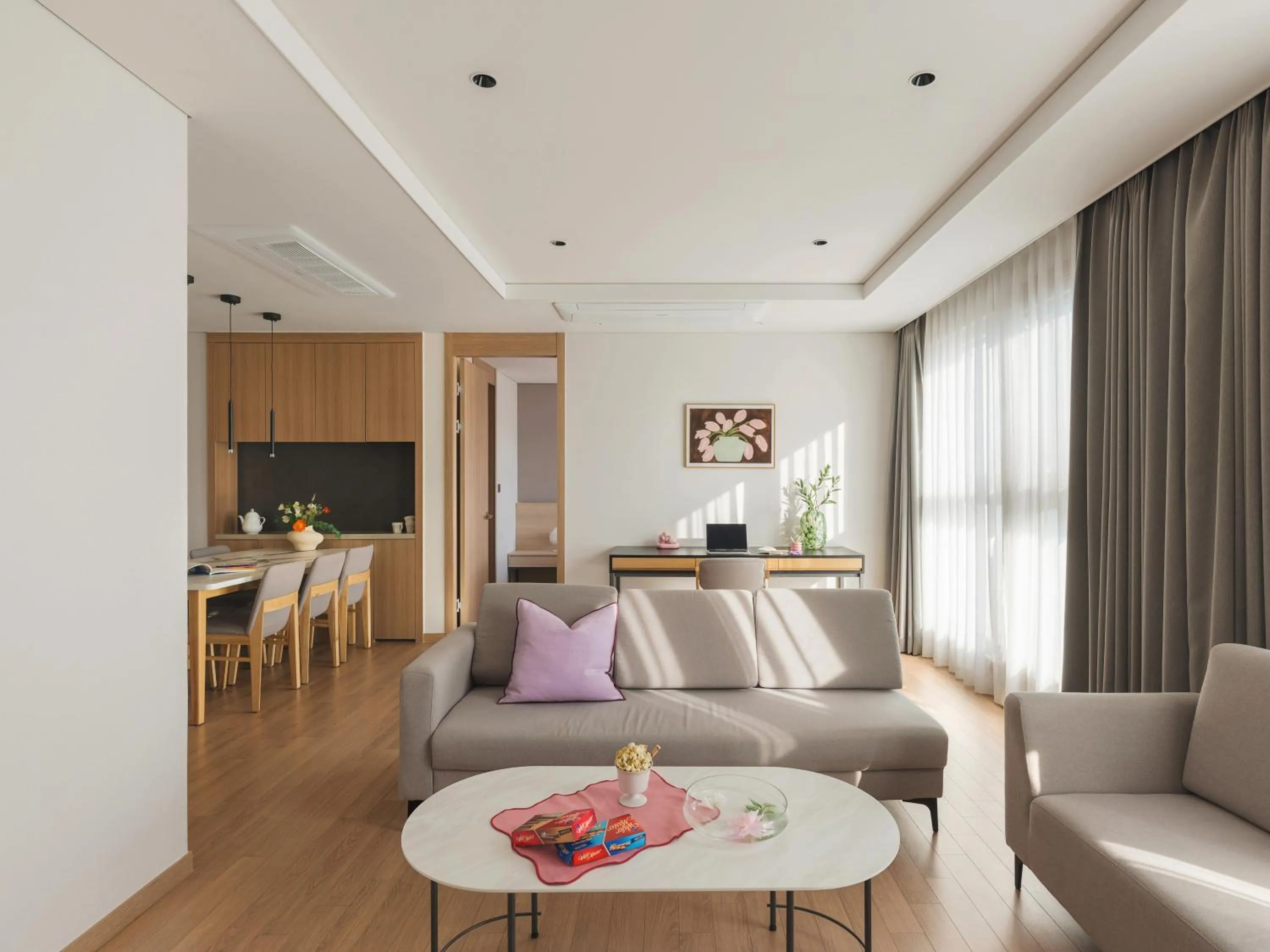 Living room in Le Collective Sokcho Central