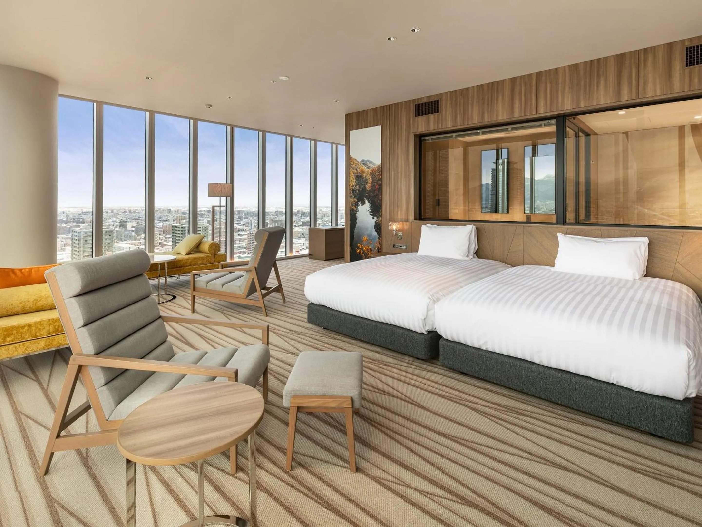 Photo of the whole room, Bed in SAPPORO HOTEL by GRANBELL