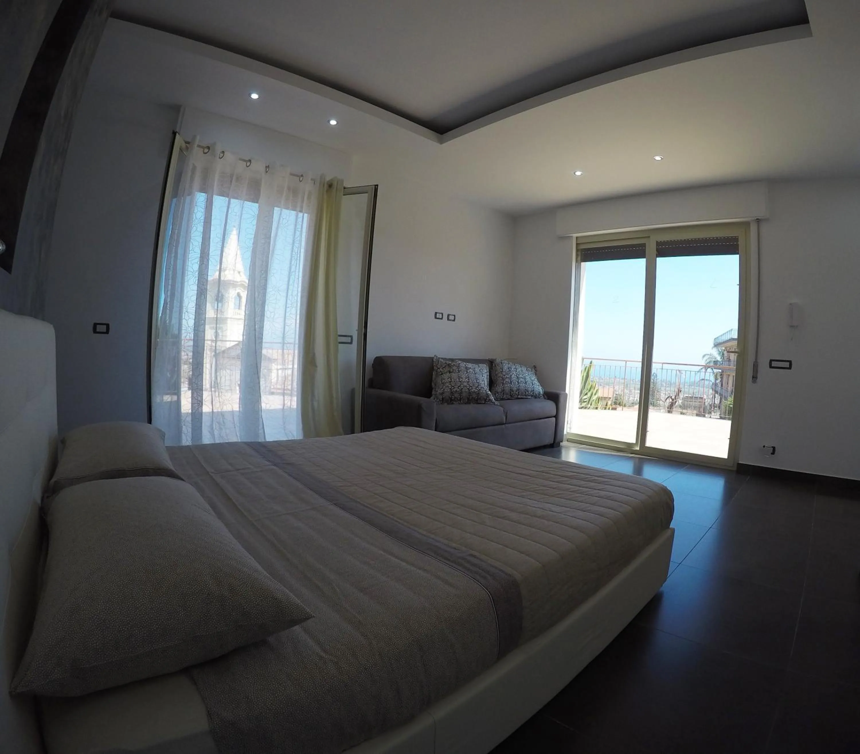 Bedroom, Bed in House Etna View