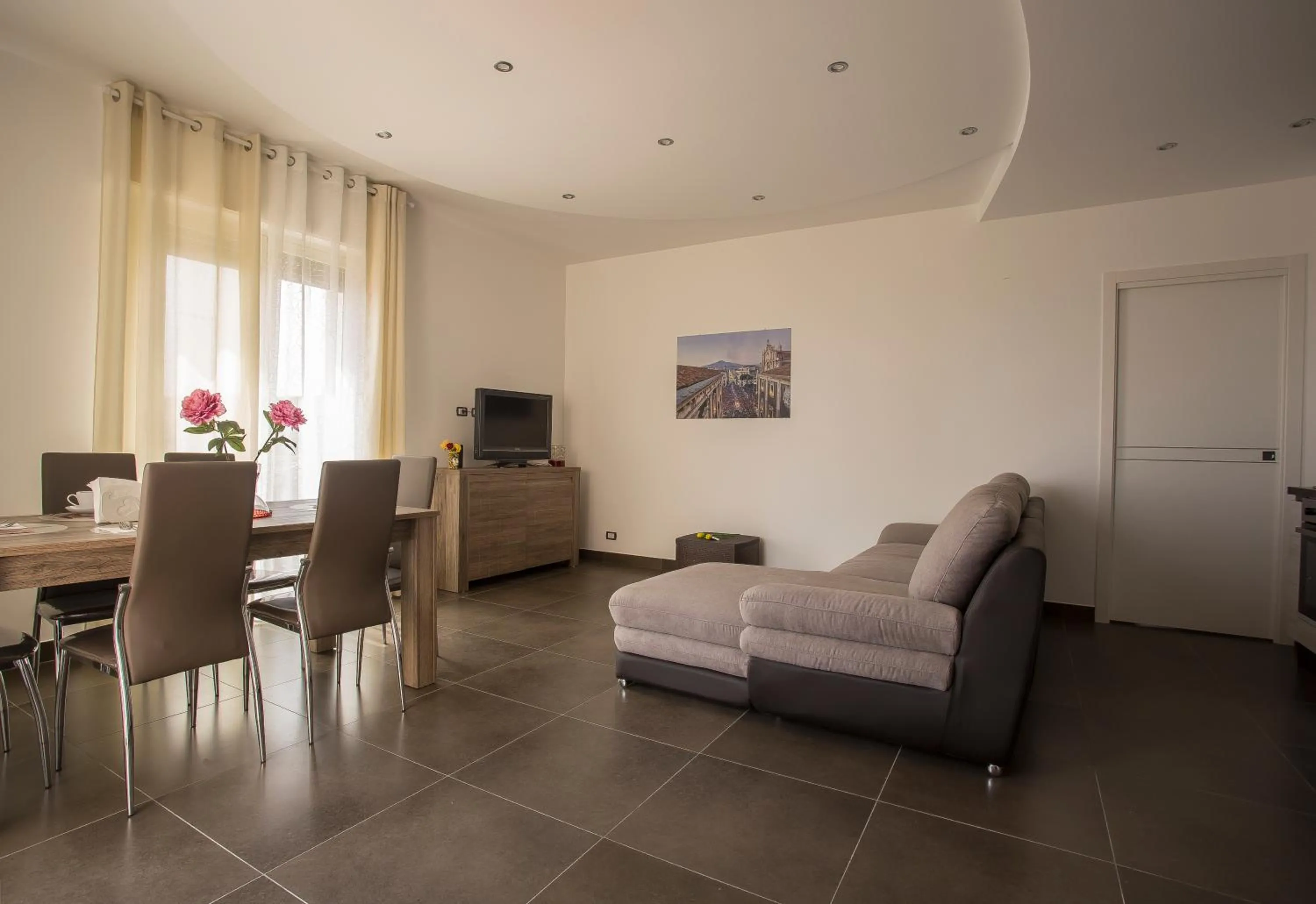Living room in House Etna View