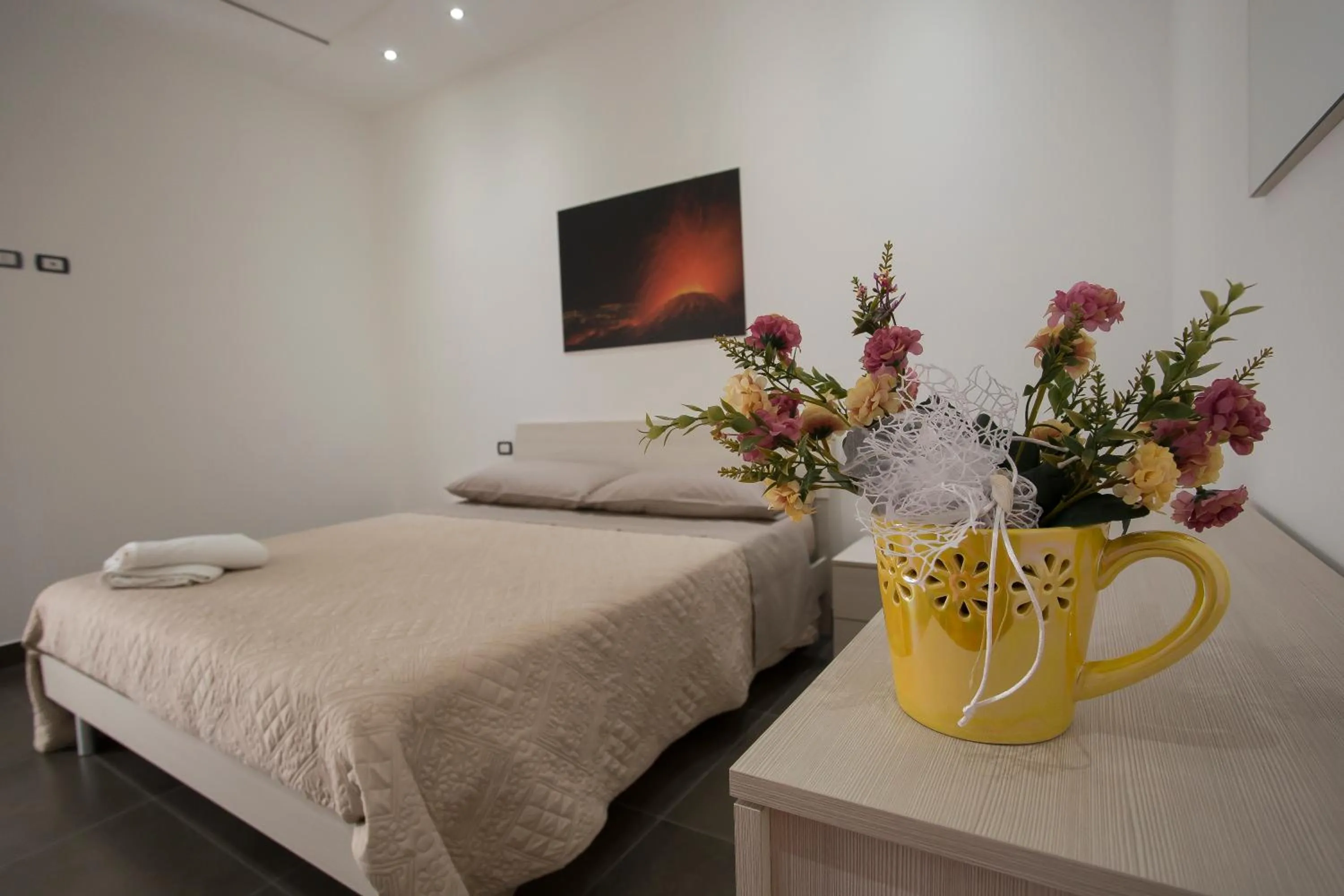 Bedroom, Bed in House Etna View