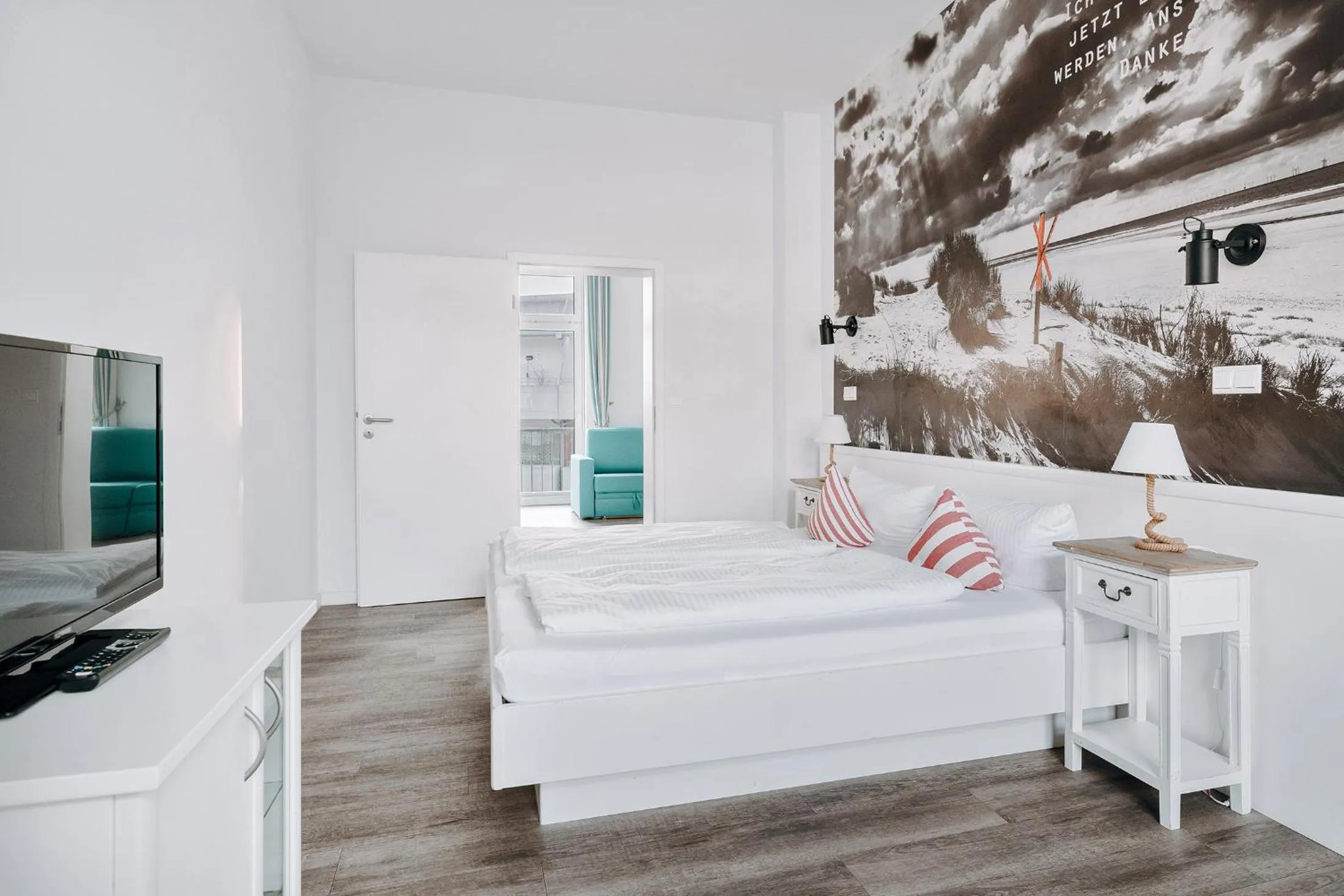 Photo of the whole room, Bed in Hotel Inselhof Borkum