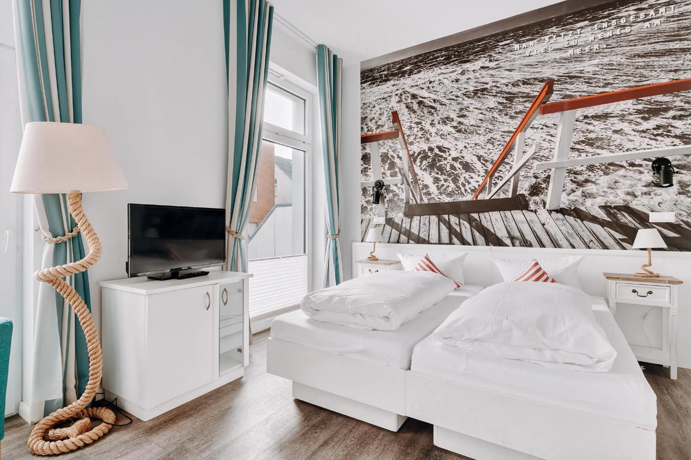 Photo of the whole room, Bed in Hotel Inselhof Borkum