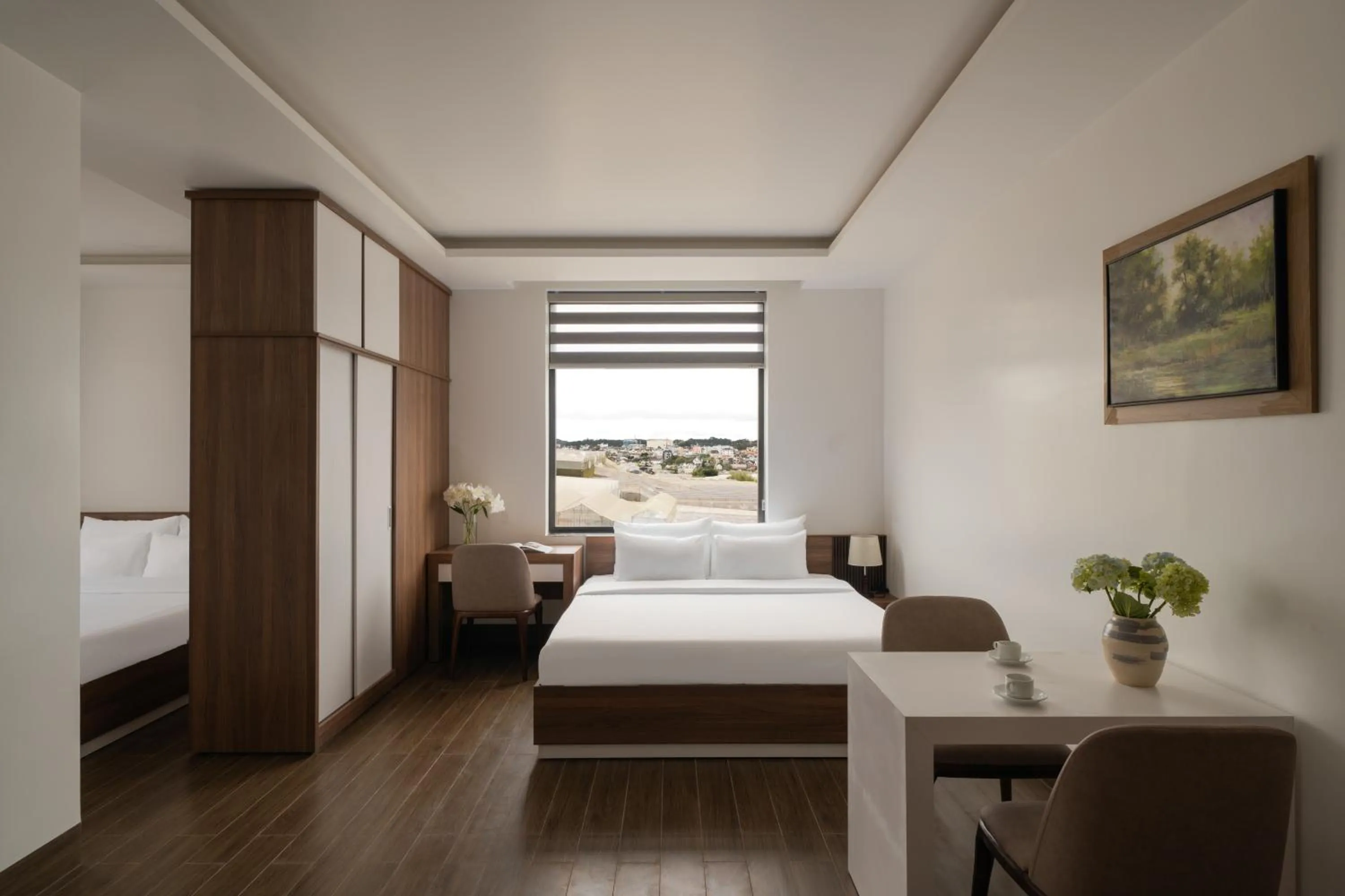 Patio, Bed in Anteaus Hotel Đà Lạt