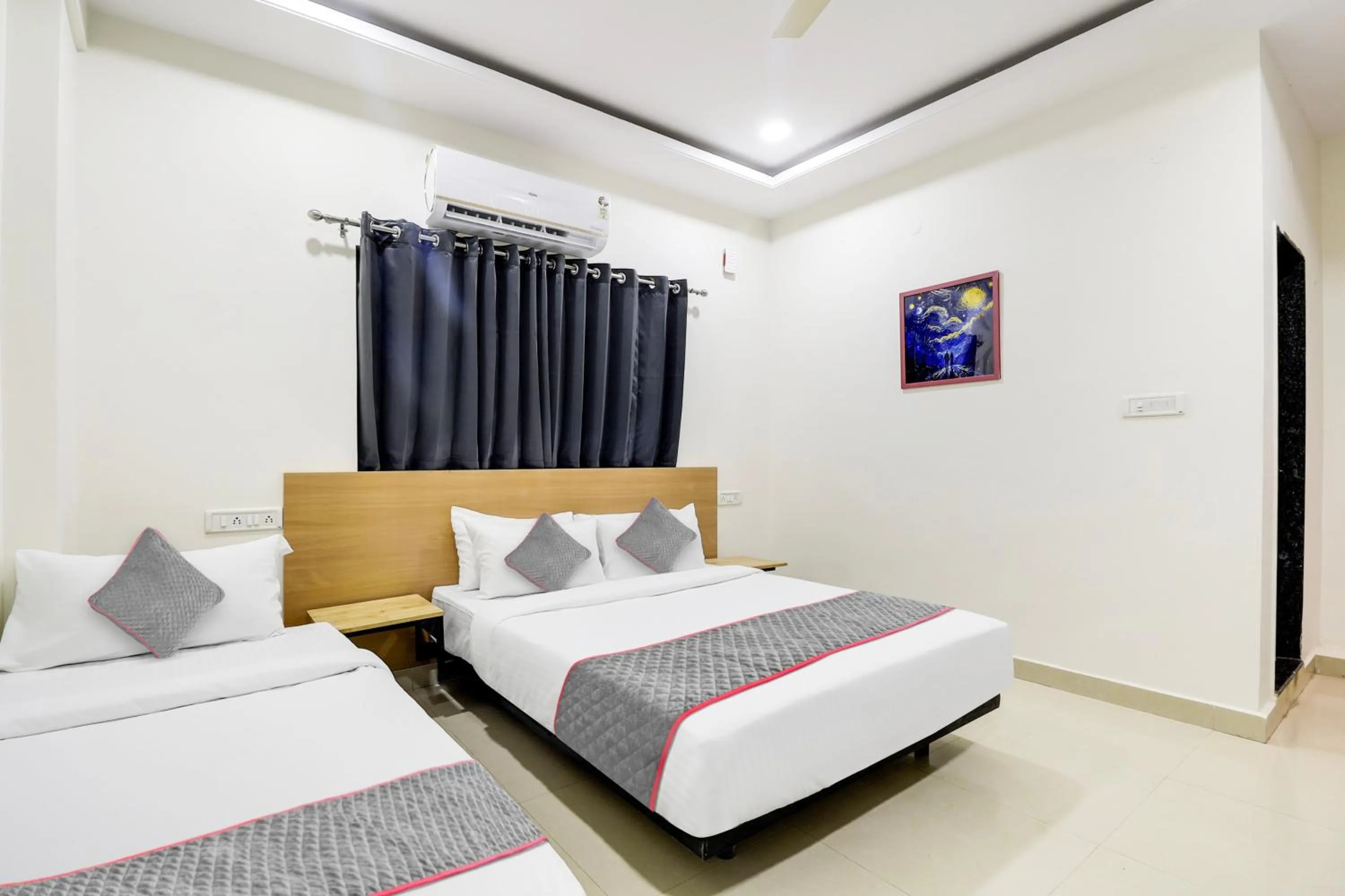 Bedroom, Bed in Townhouse De Alphabet Kukatpally Near Nexus Mall