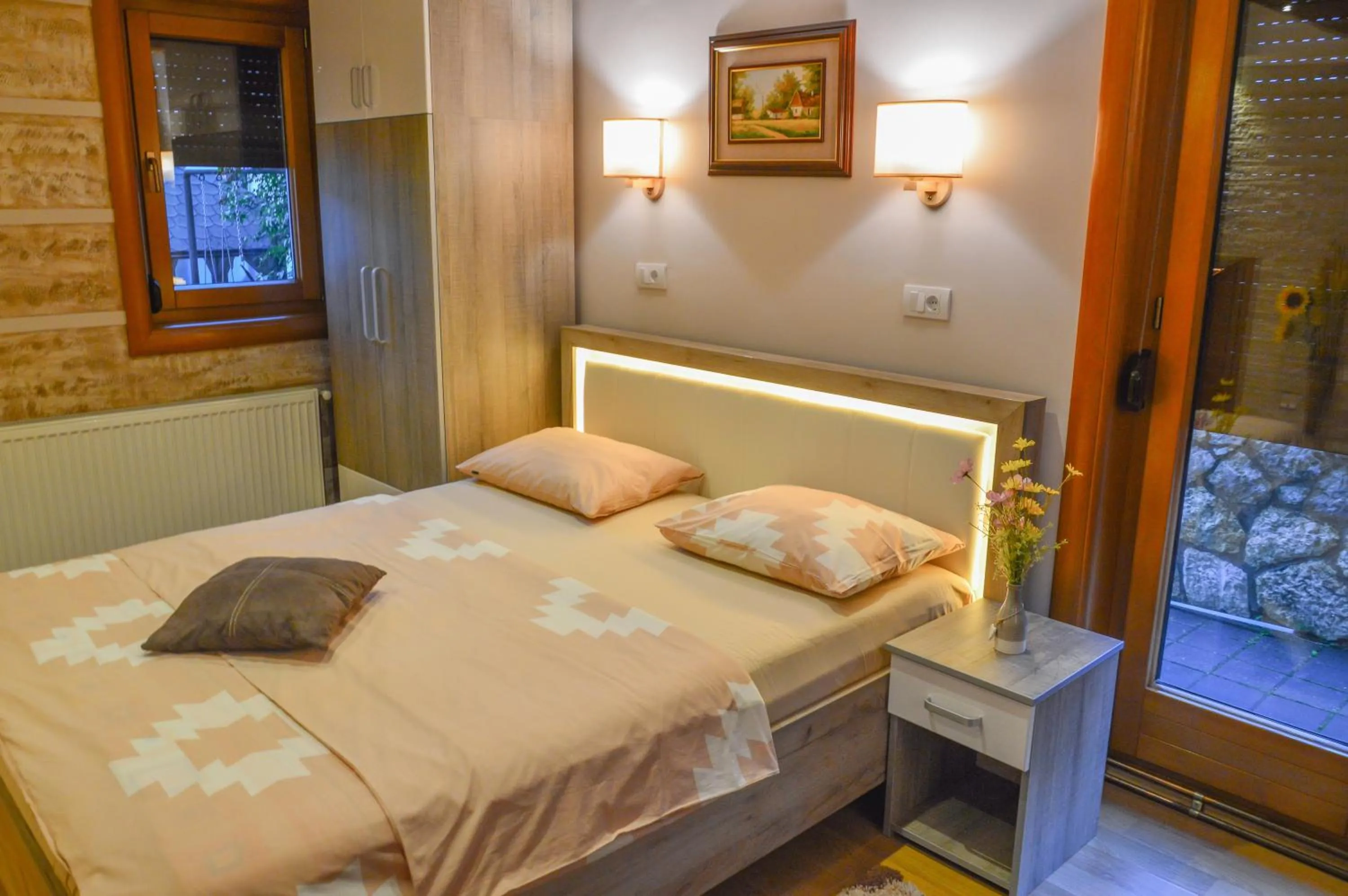 Spring, Bed in Apartments Josipovic