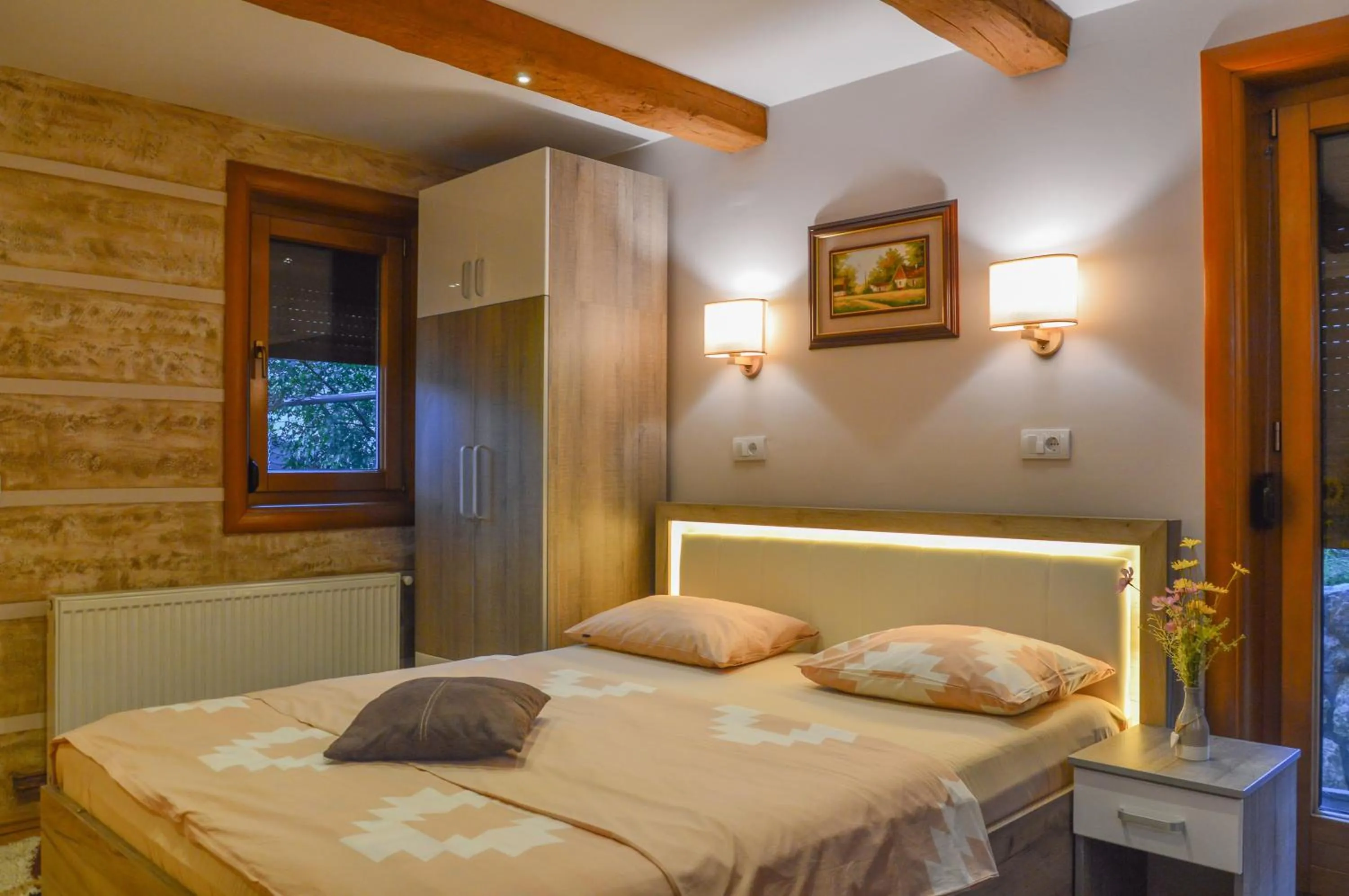 Spring, Bed in Apartments Josipovic