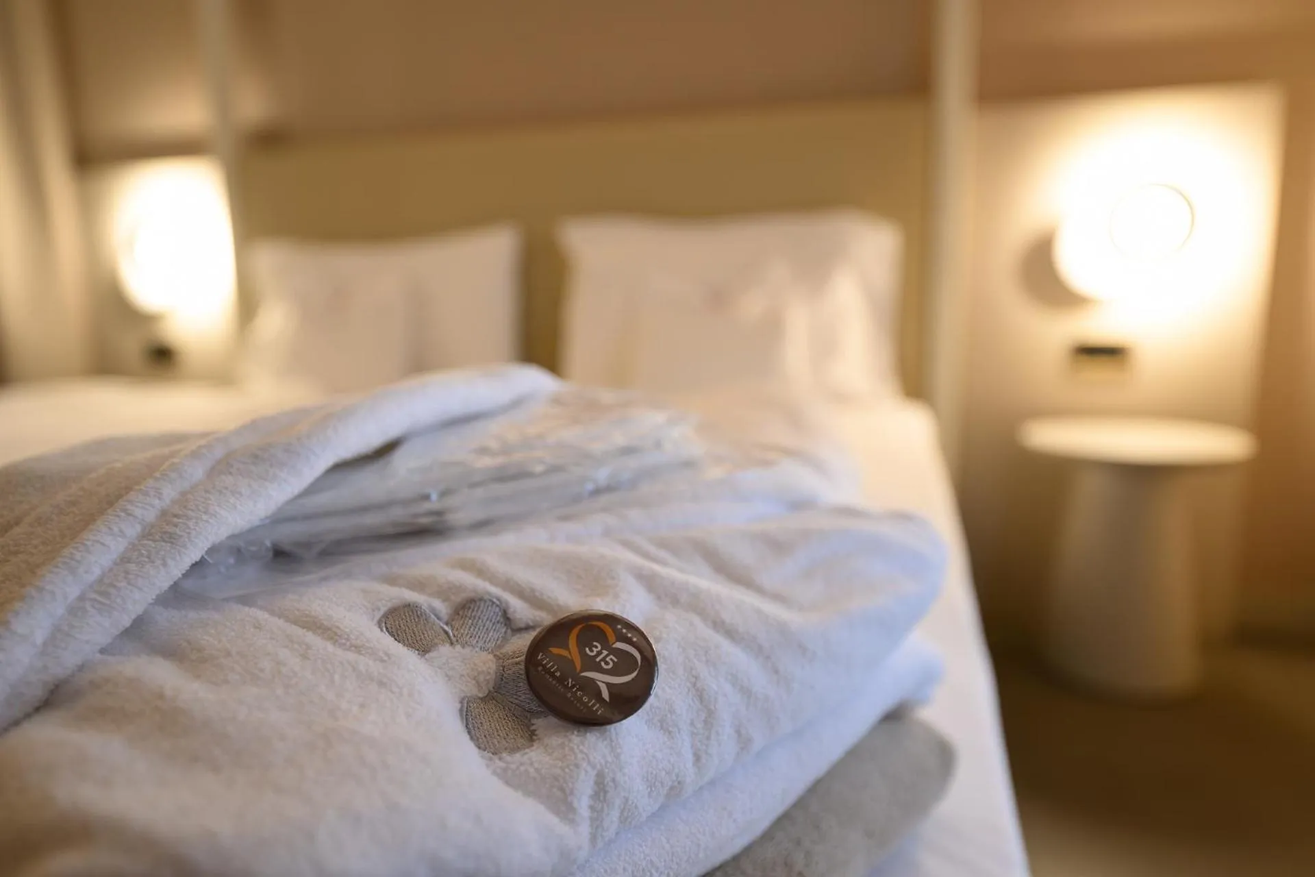 Bed in Villa Nicolli Romantic Spa Resort - Adults Only