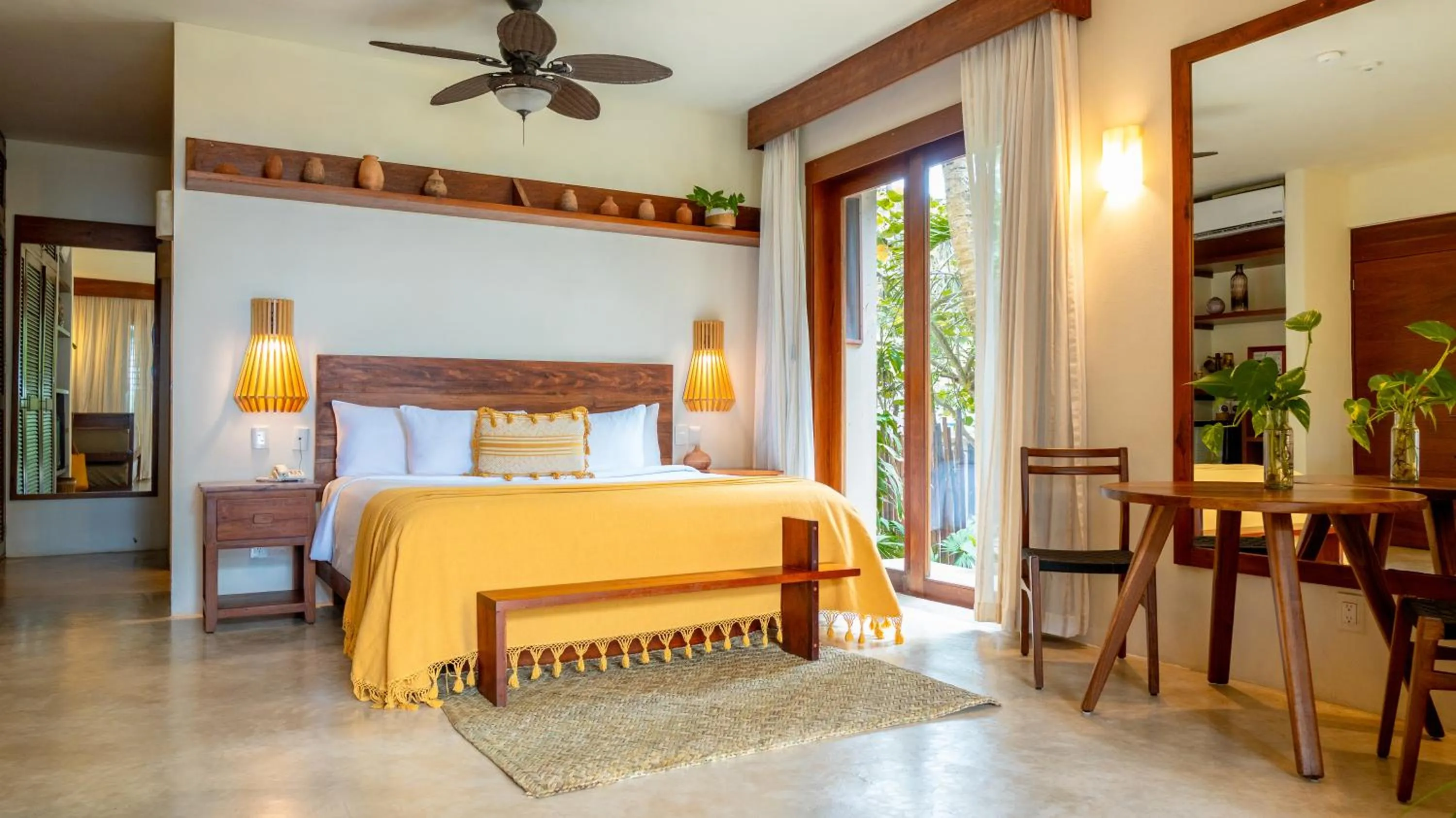 Bed in La Zebra Tulum, a Small Luxury Hotel