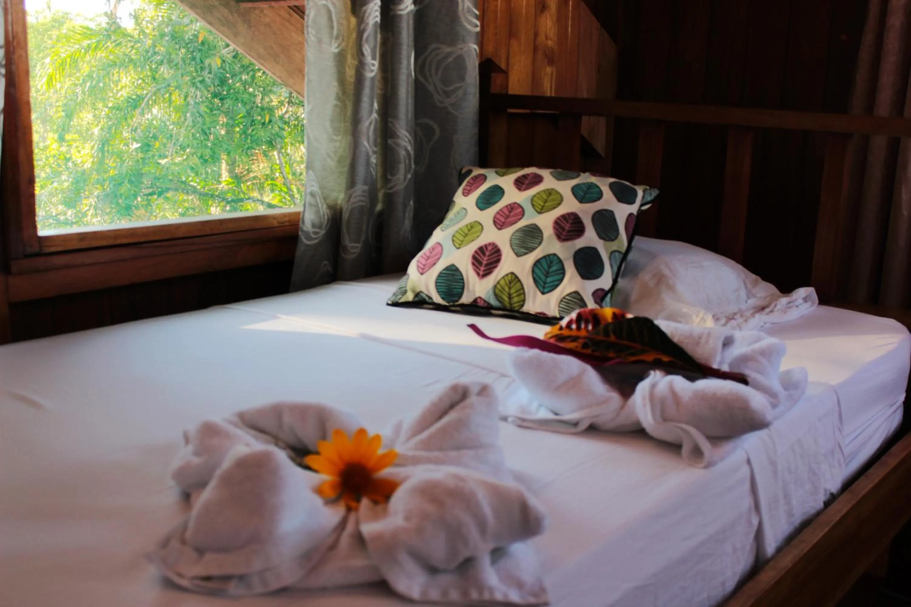 Bed in Casa Horizontes Corcovado