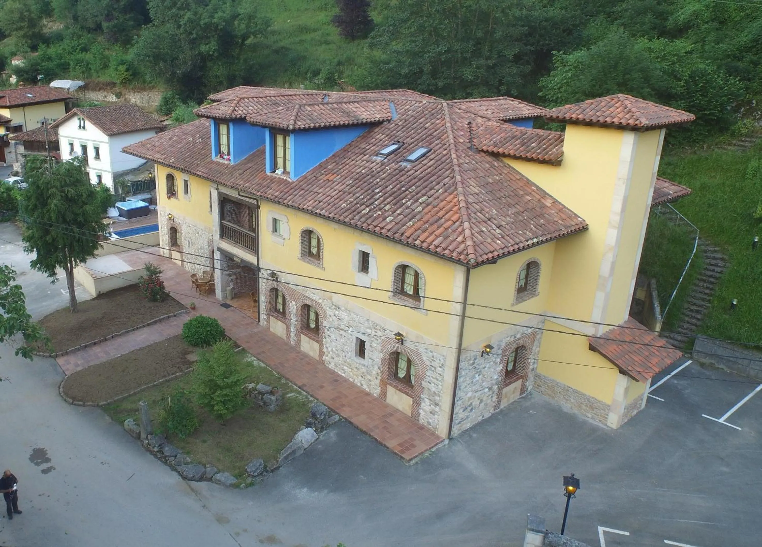 Bird's eye view in Hotel Trapa