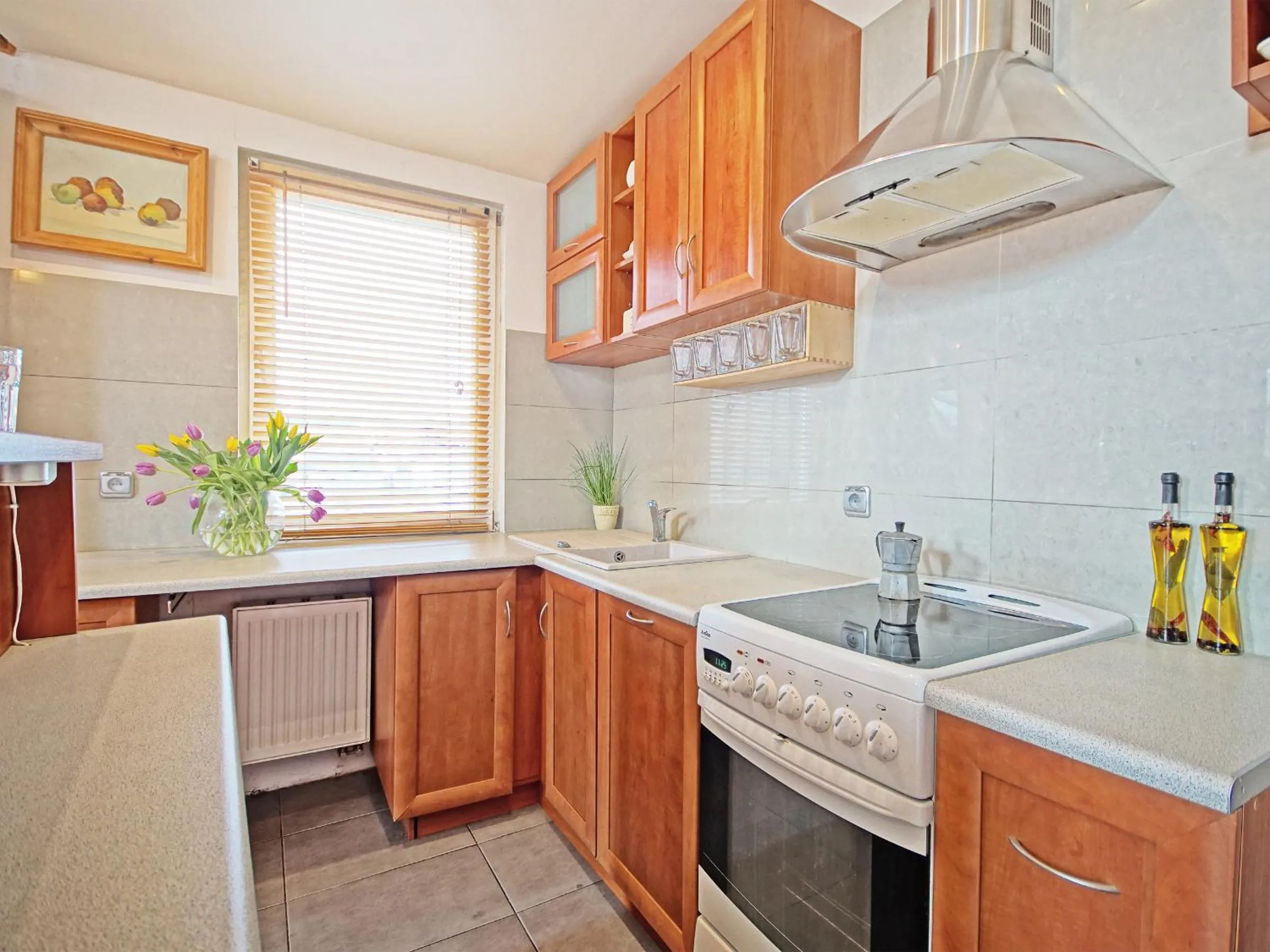 Kitchen or kitchenette in Sopot Apartment SA