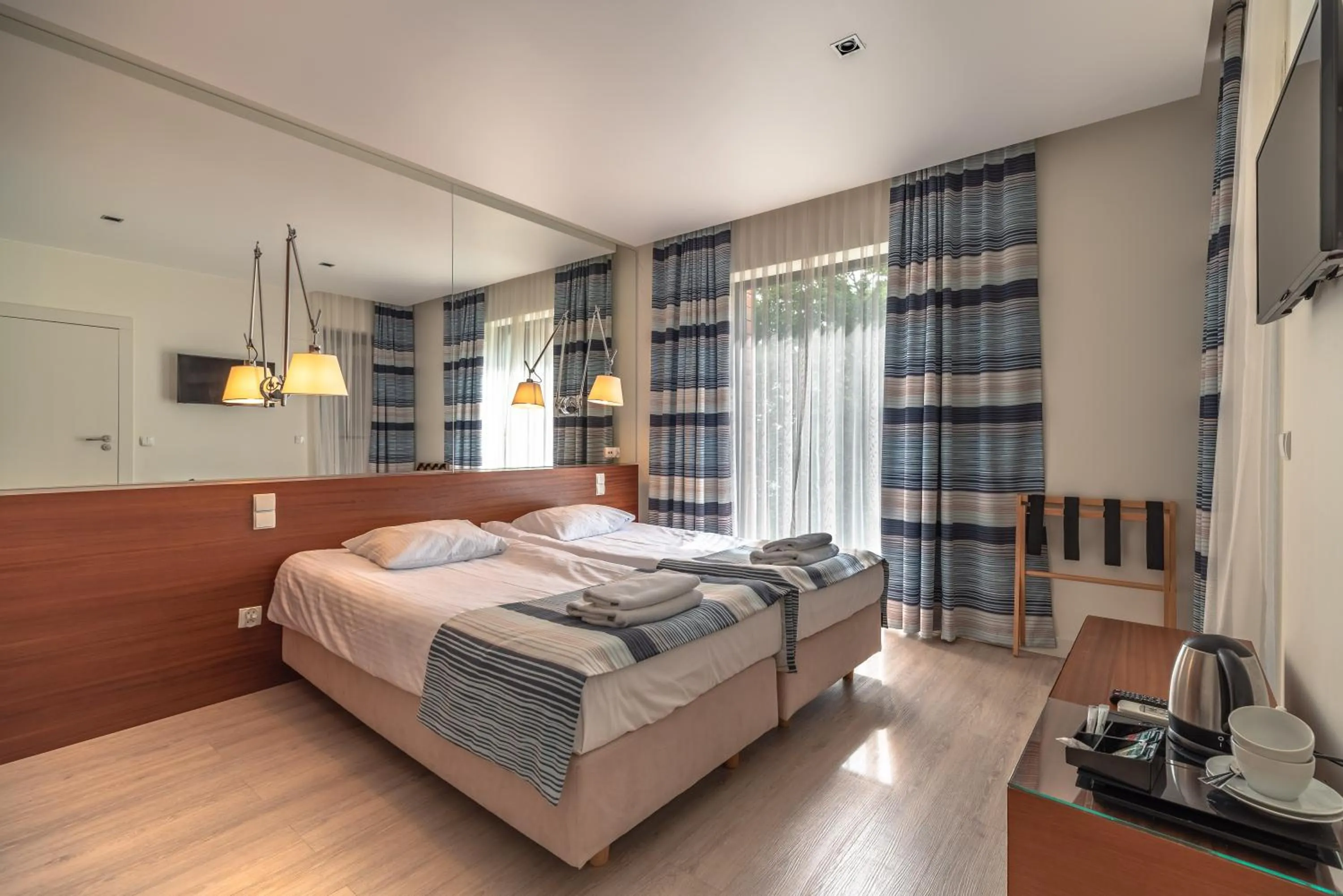 Coffee/tea facilities, Bed in Marina Nawigator