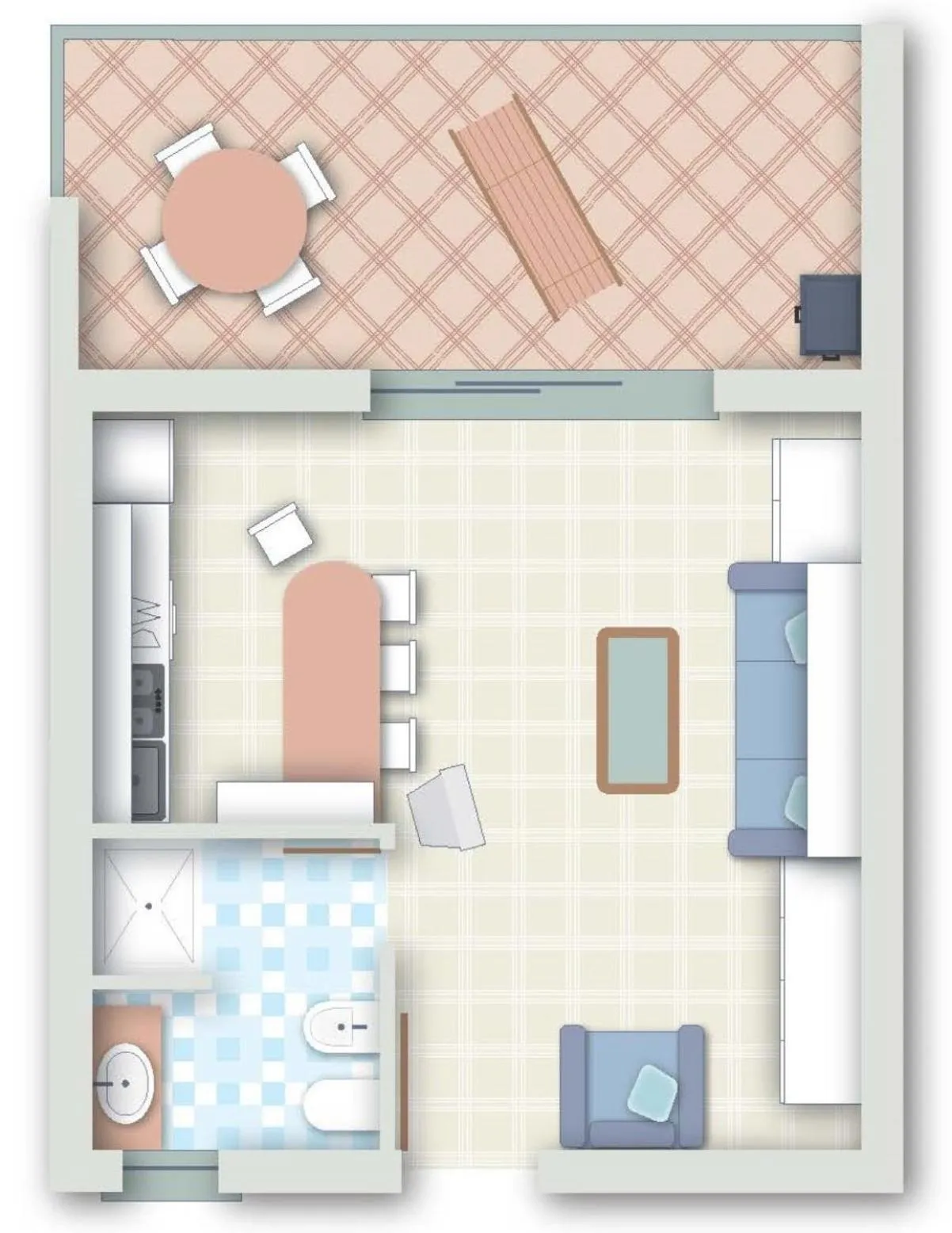 Floor plan in Residence Floreal