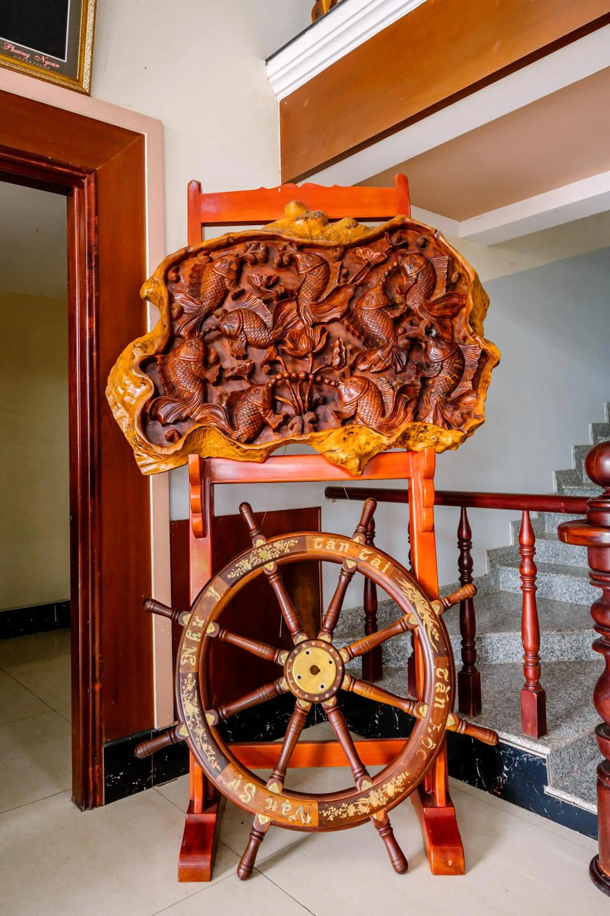 Living room in Hoang Duc Hotel