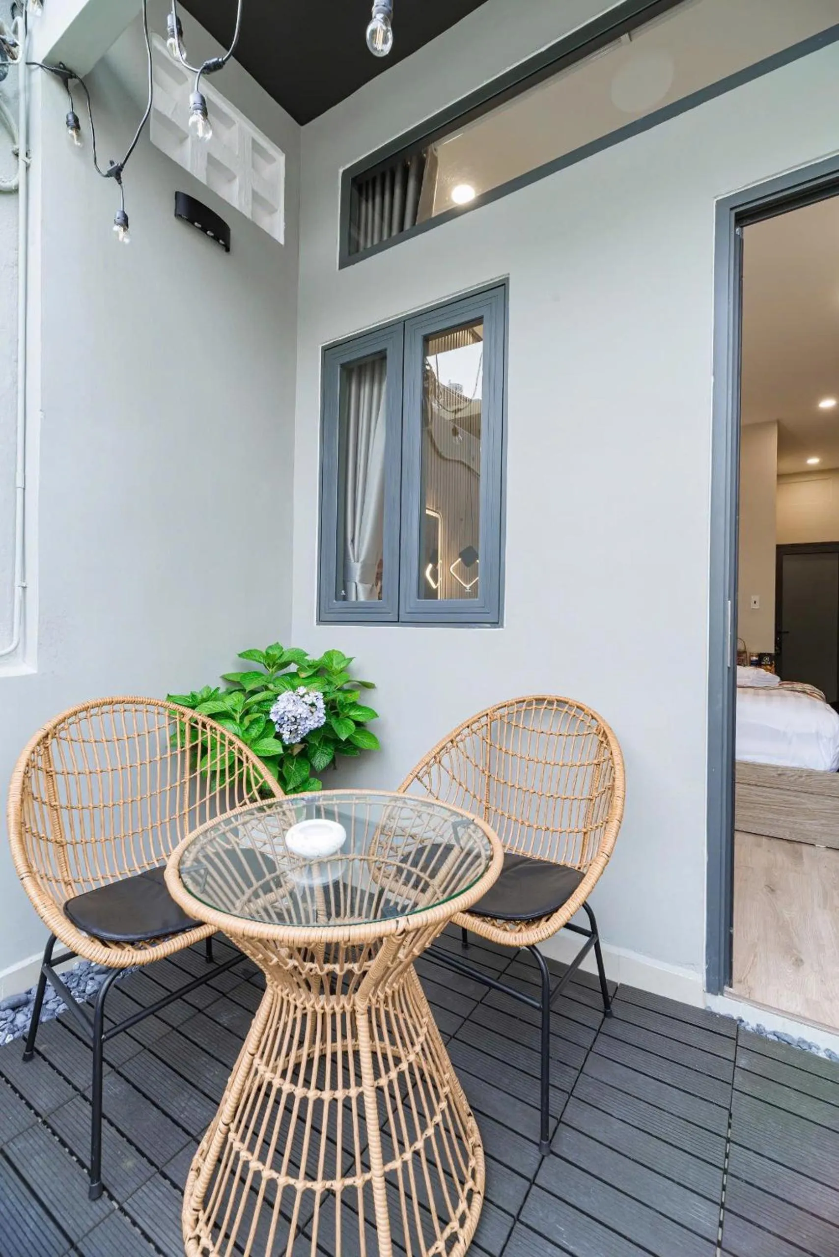 Balcony/Terrace, Bed in Hanhhome