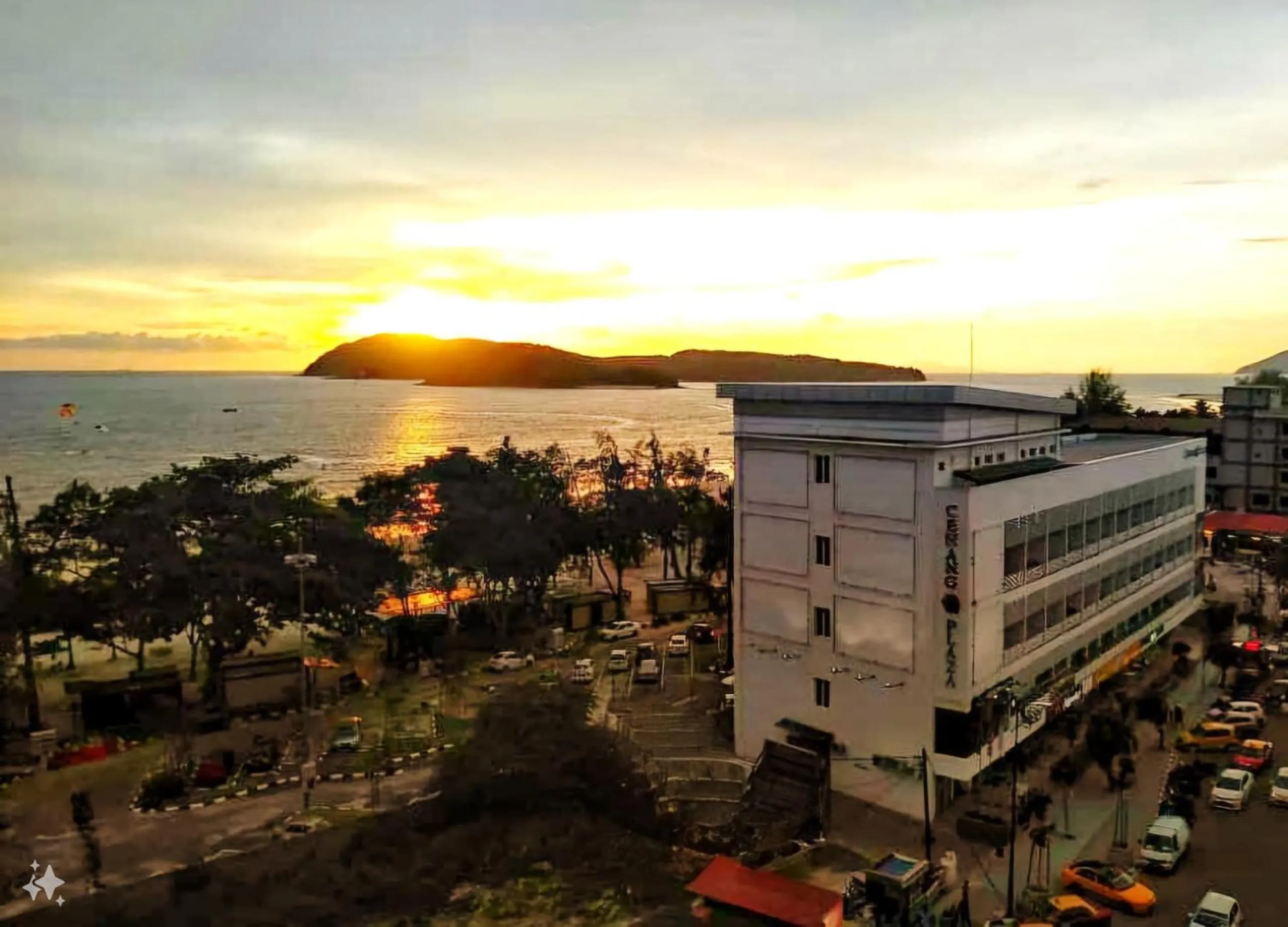 Property building in Cenang Plaza Beach Hotel