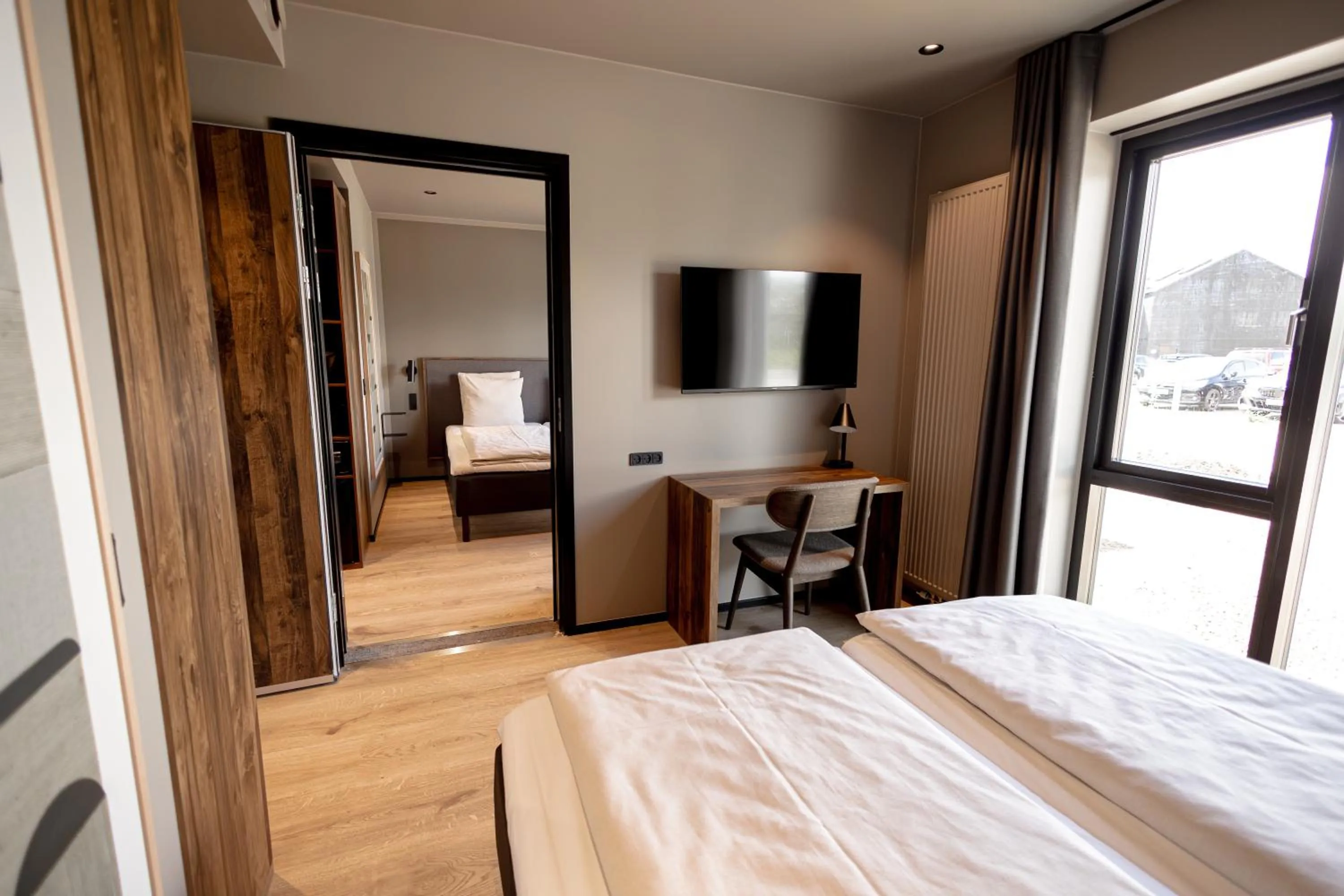 Bed in Hotel Melfarhus