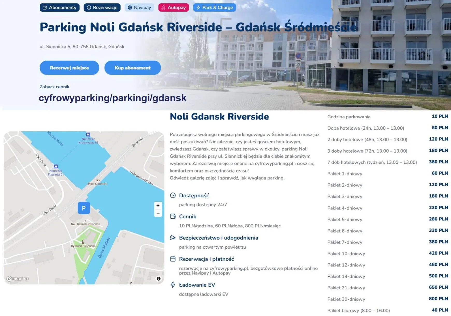 Street view in Noli Gdansk Riverside