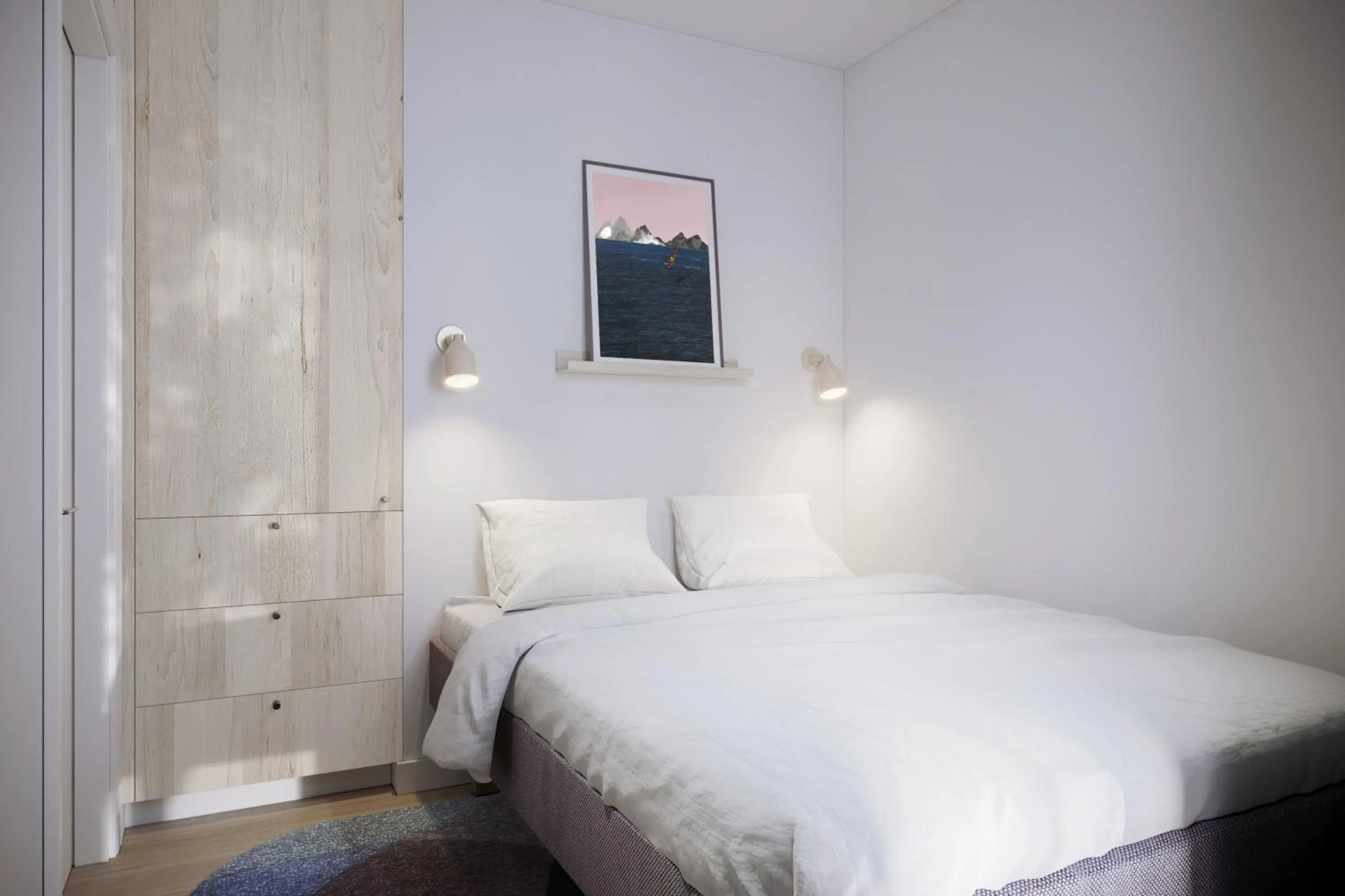 Bed in Noli Gdansk Riverside