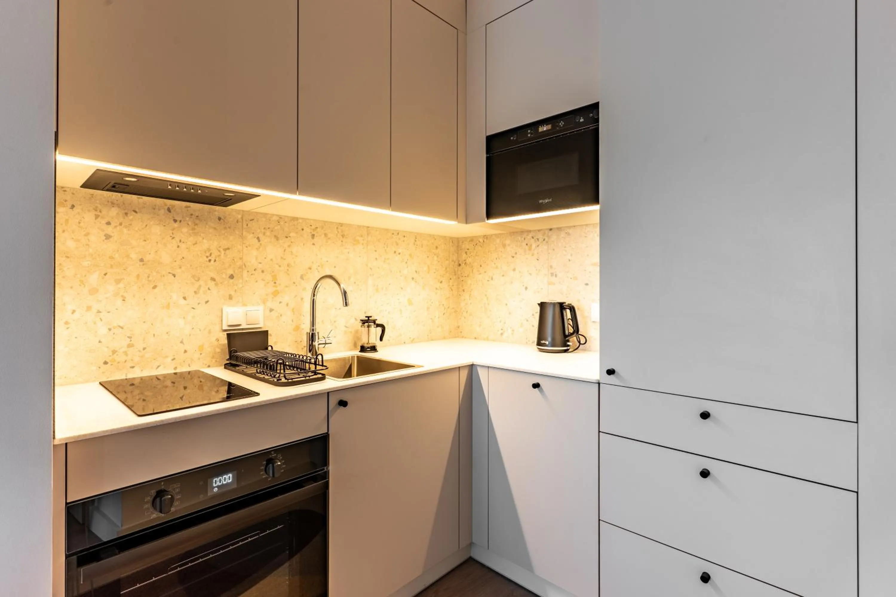 Kitchen or kitchenette in Noli Gdansk Riverside