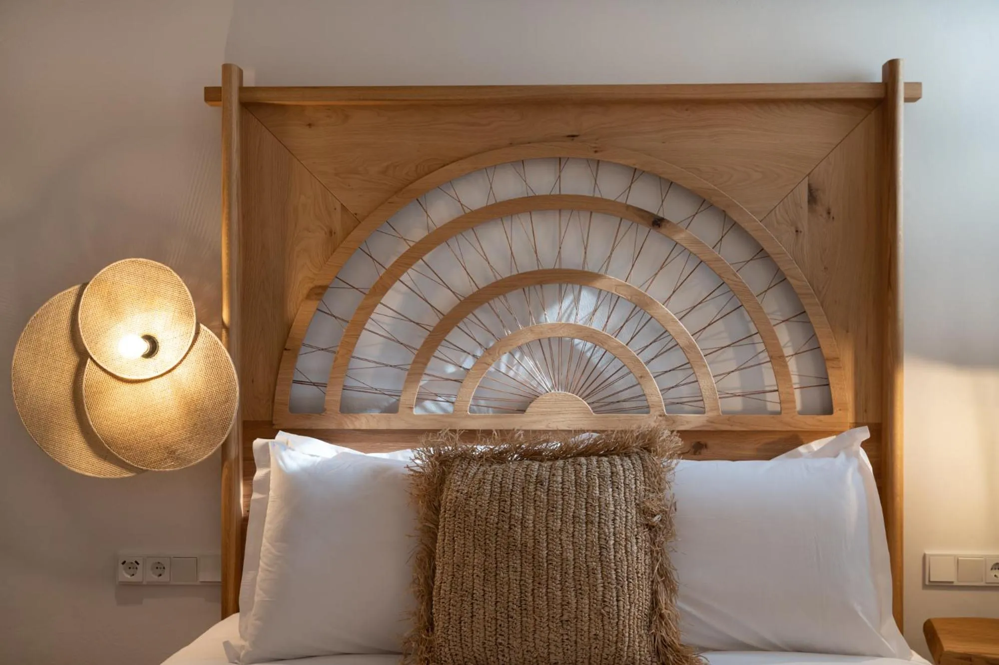 Bed in Kosmitis Suites & Villas