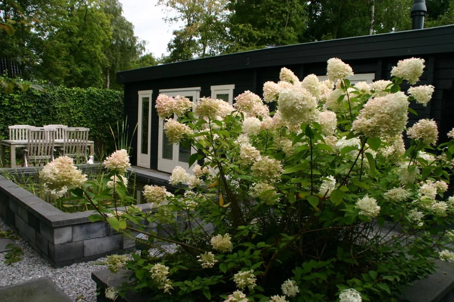 Garden view in B&B Gaasterland