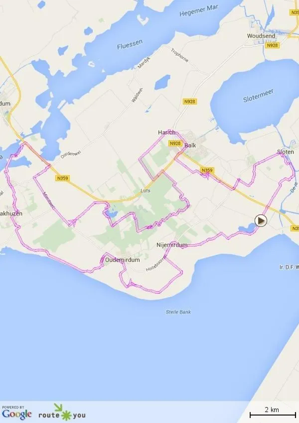 Floor plan in B&B Gaasterland