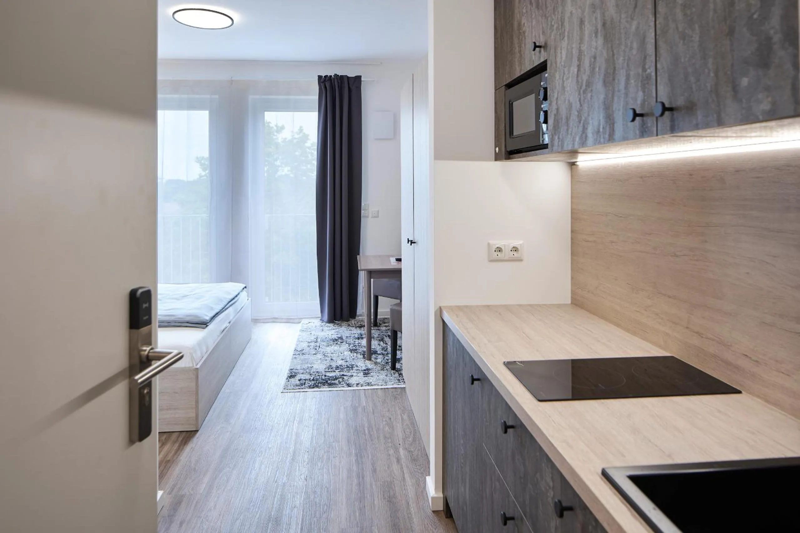 Kitchen or kitchenette in Bader Aparthotel