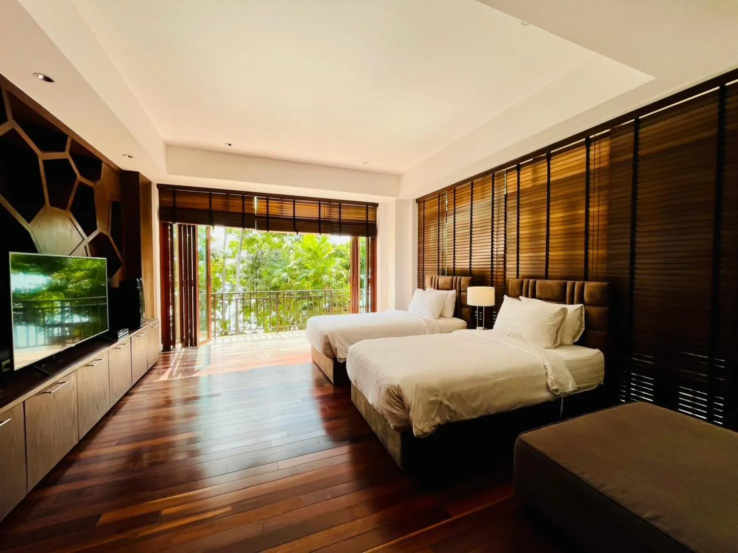 Bed in Amatapura Beachfront Villa 15, SHA Certified