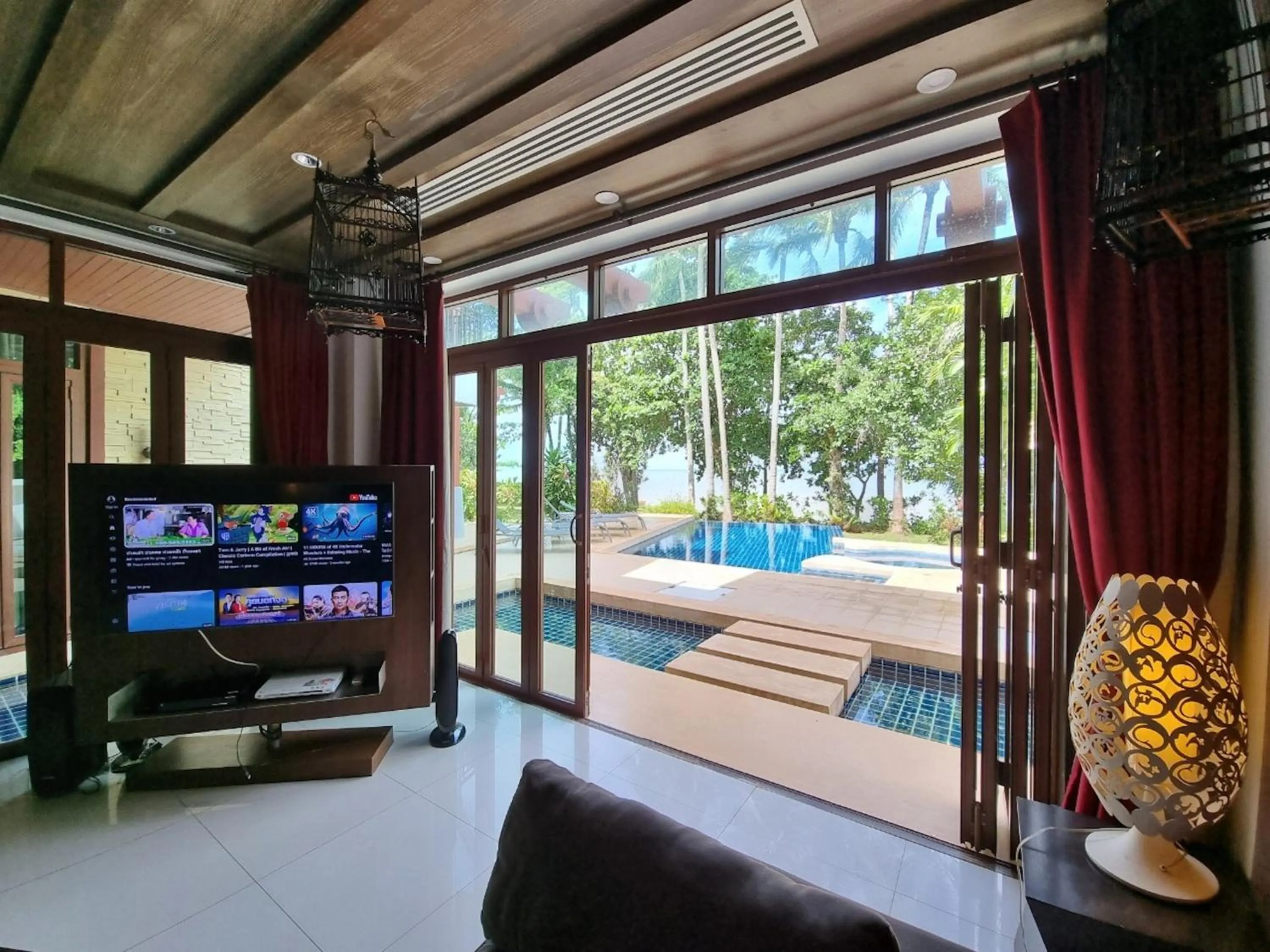 Pool view in Amatapura Beachfront Villa 15, SHA Certified