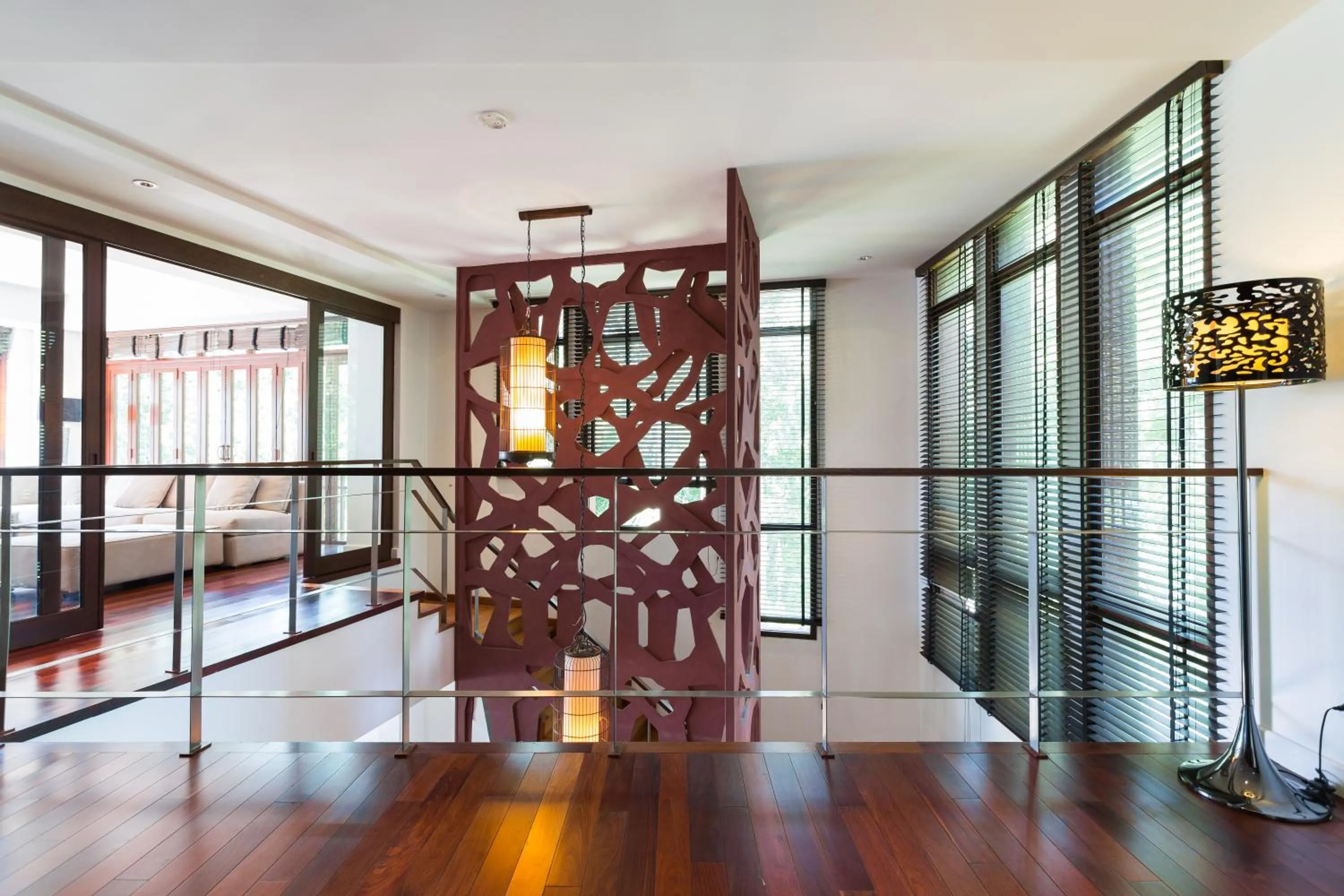 Balcony/Terrace in Amatapura Beachfront Villa 15, SHA Certified